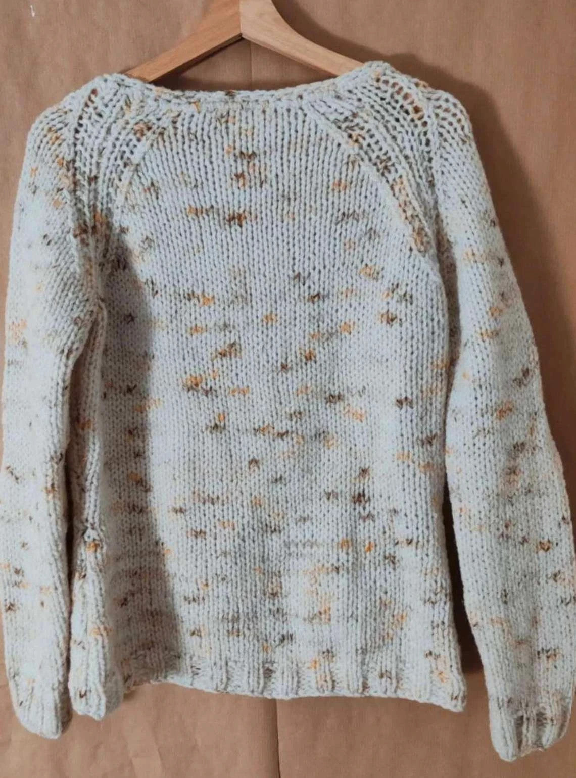 Pull chiné beige