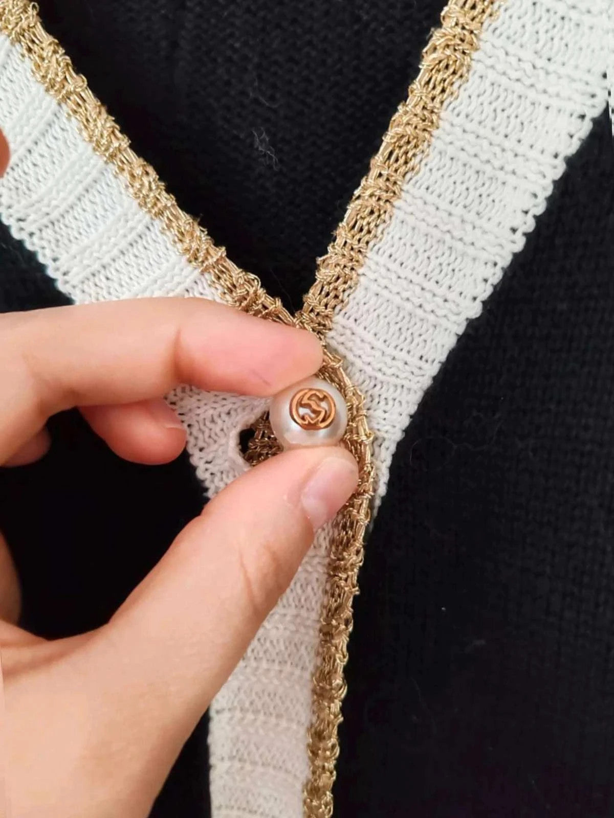 Gilet long broderie dos