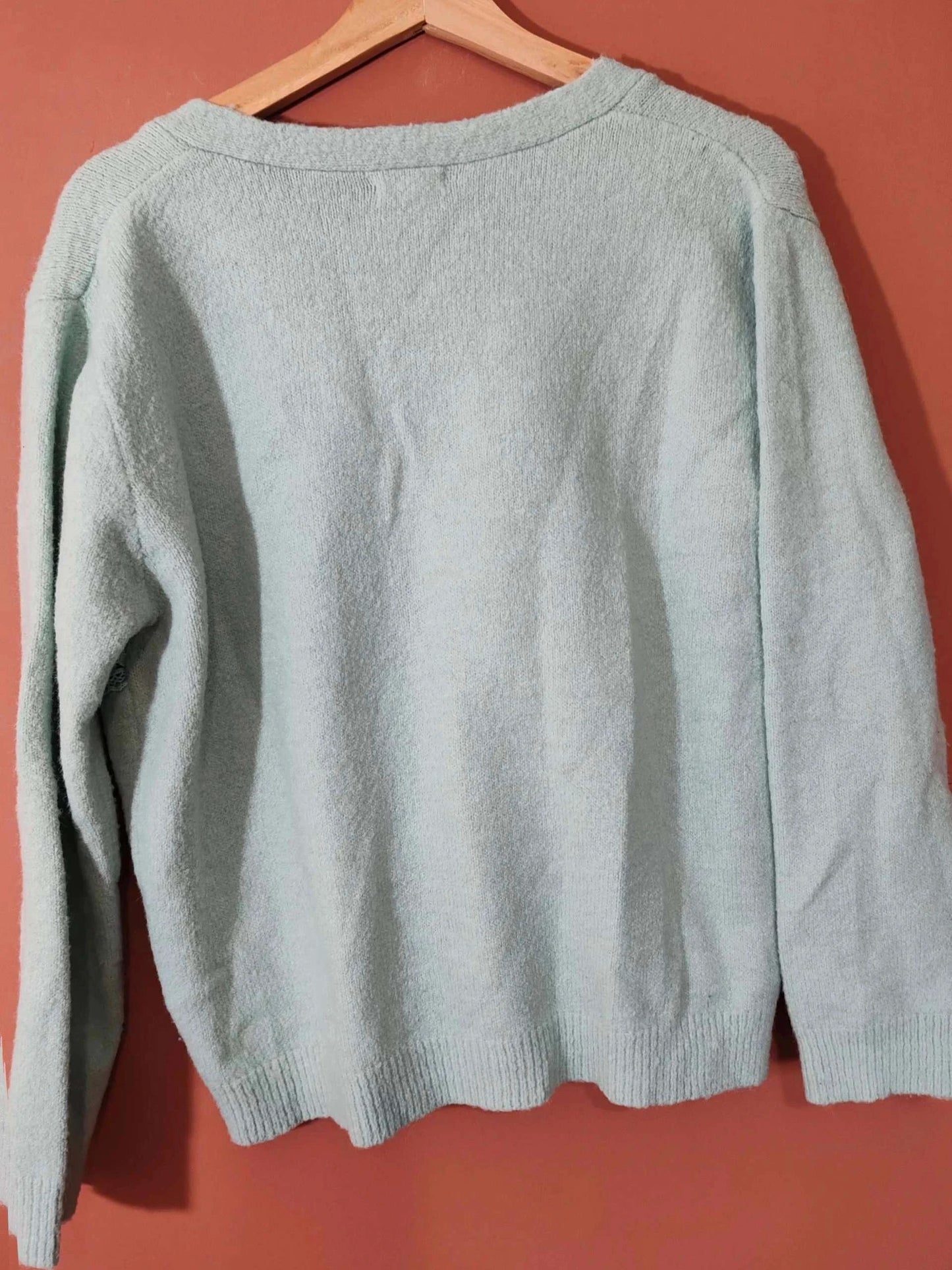 Cardigan dentelle vert d'eau taille M/L