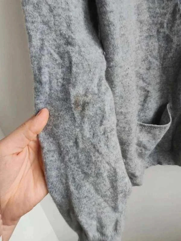 Cardigan cachemire gris taille S