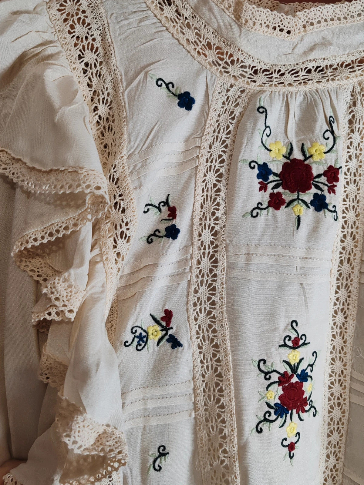 Blouse bohème broderies taille M/L