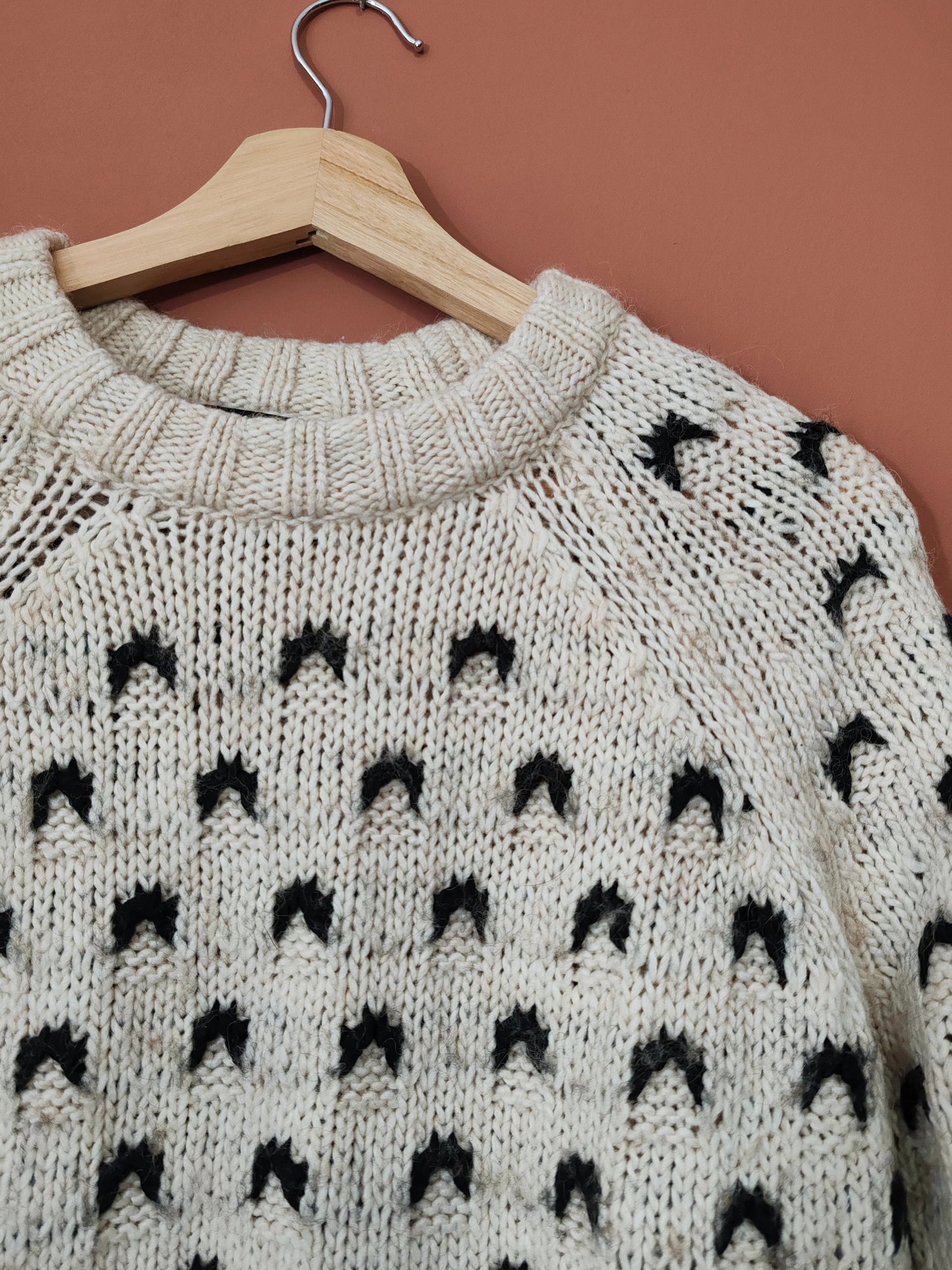 Pull à motif maille taille M