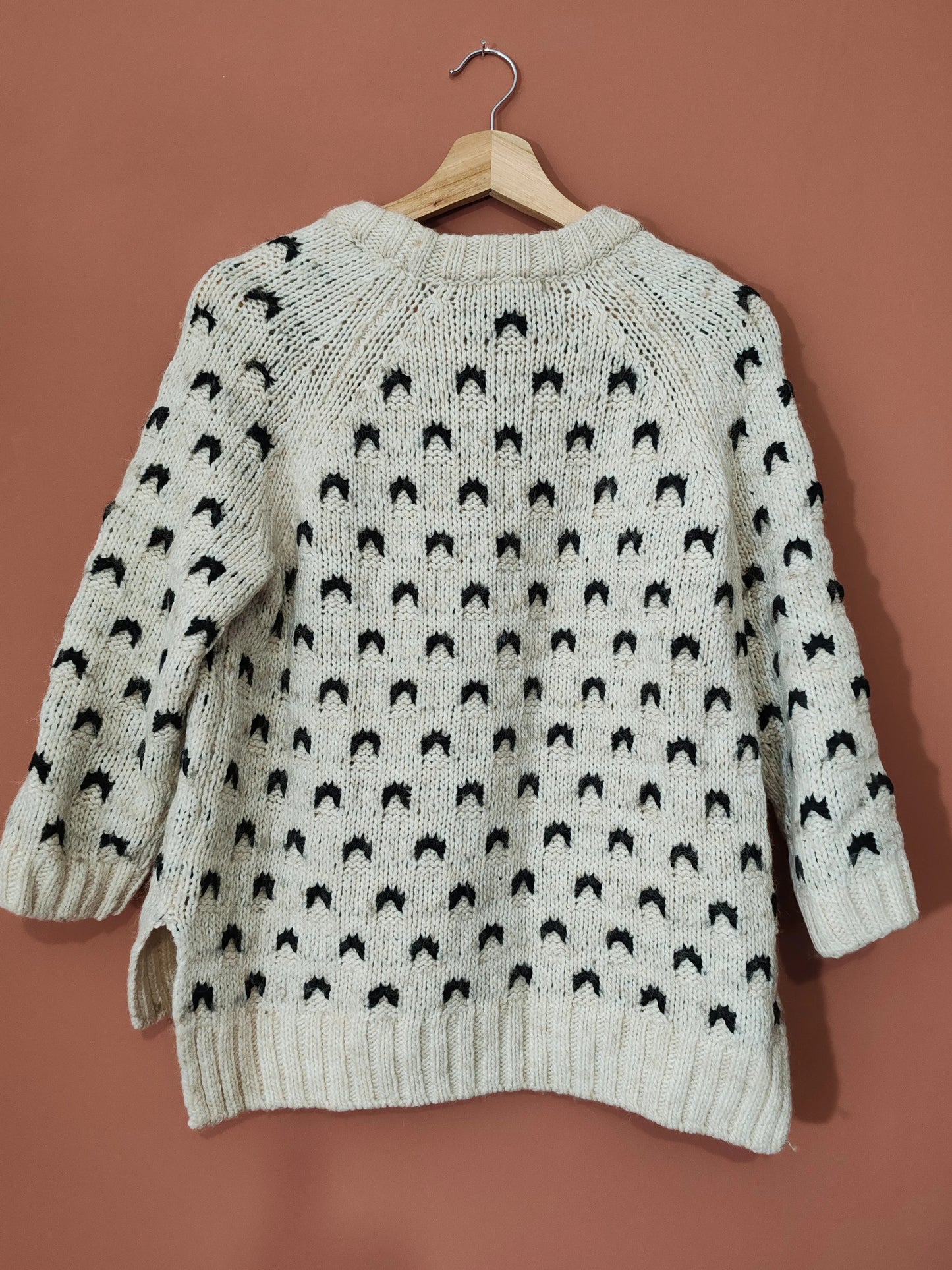 Pull à motif maille taille M