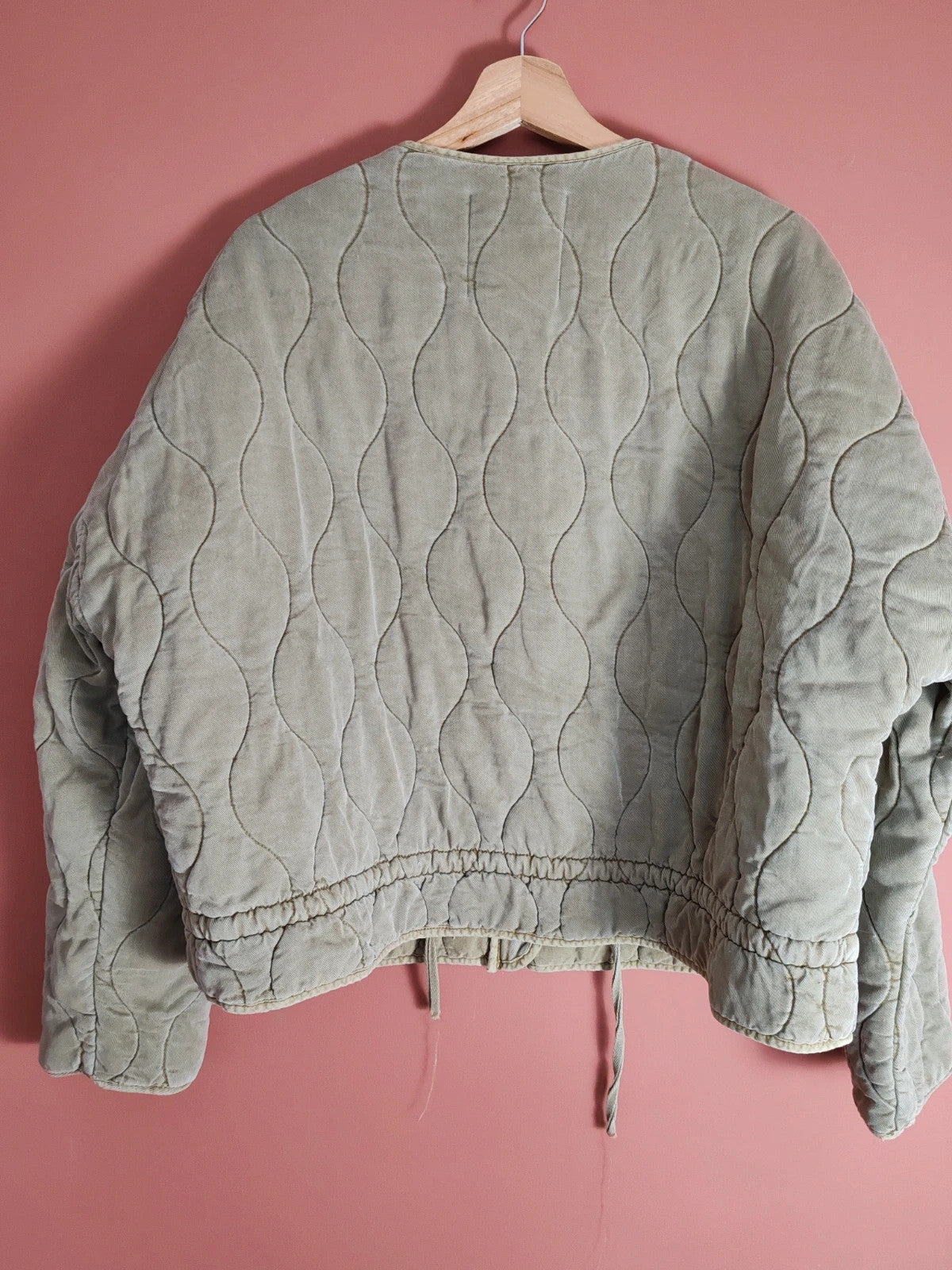 Veste matelassée kaki Zara taille L