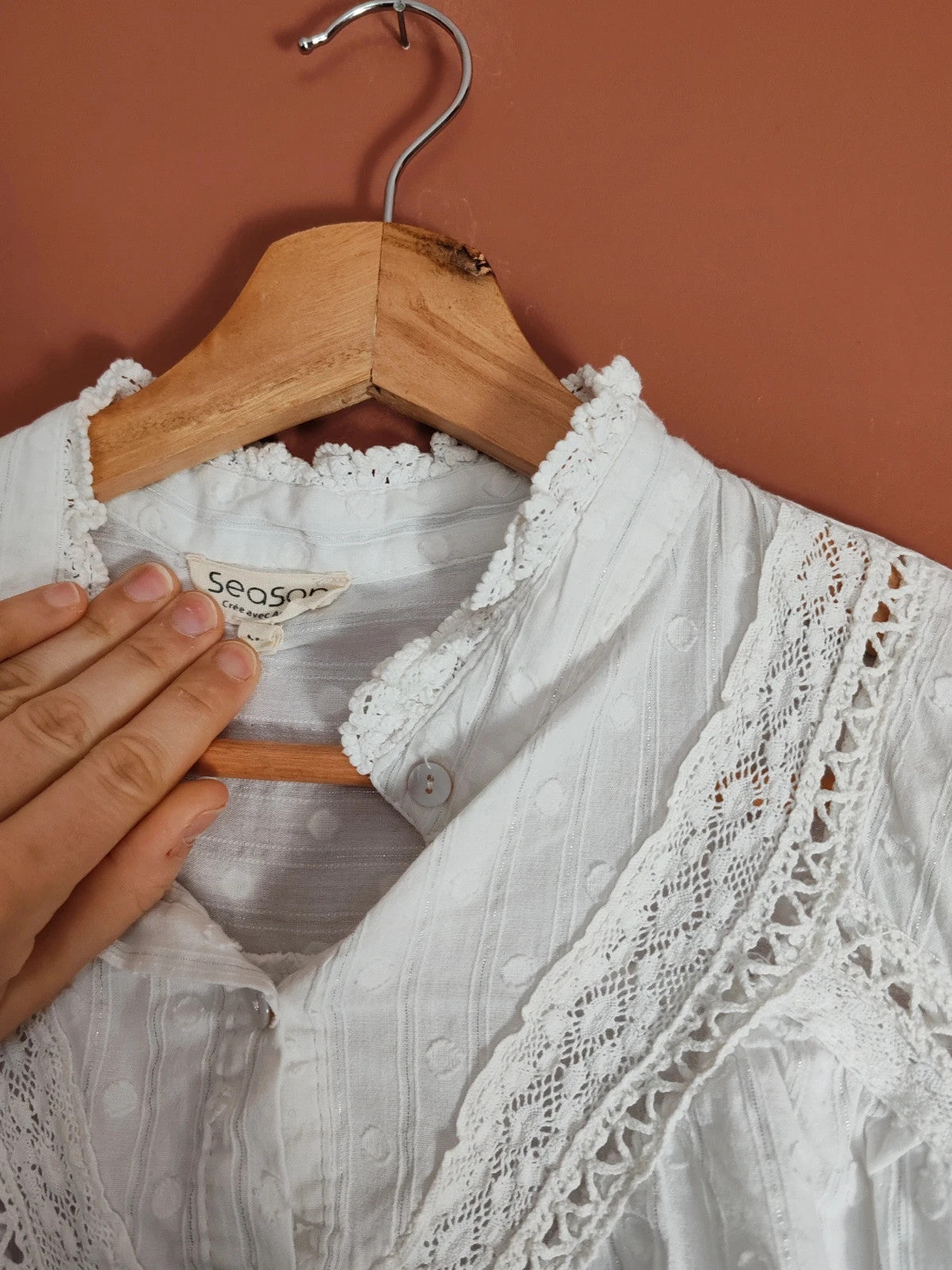 Blouse romantique taille M