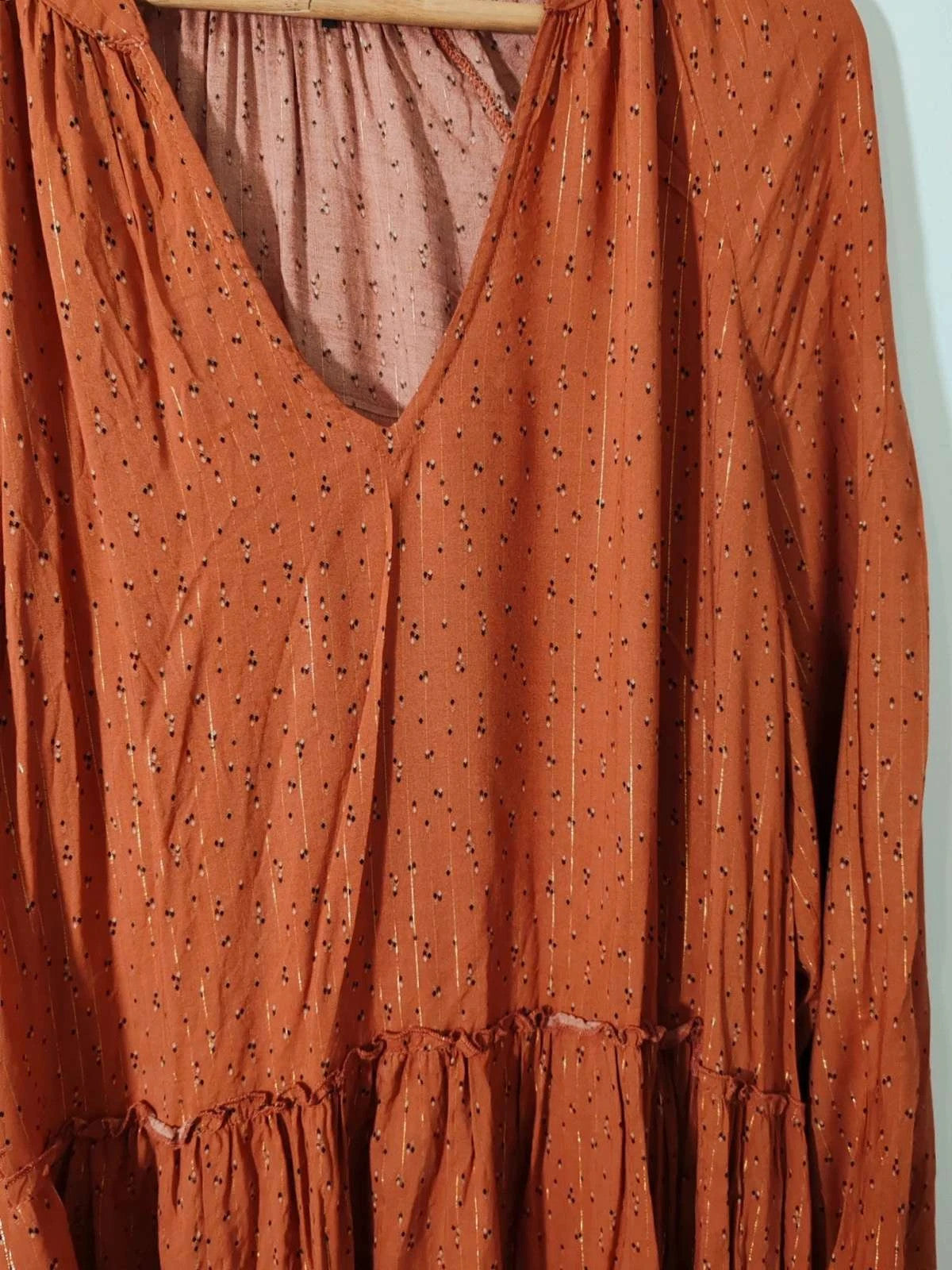 Robe patineuse orange