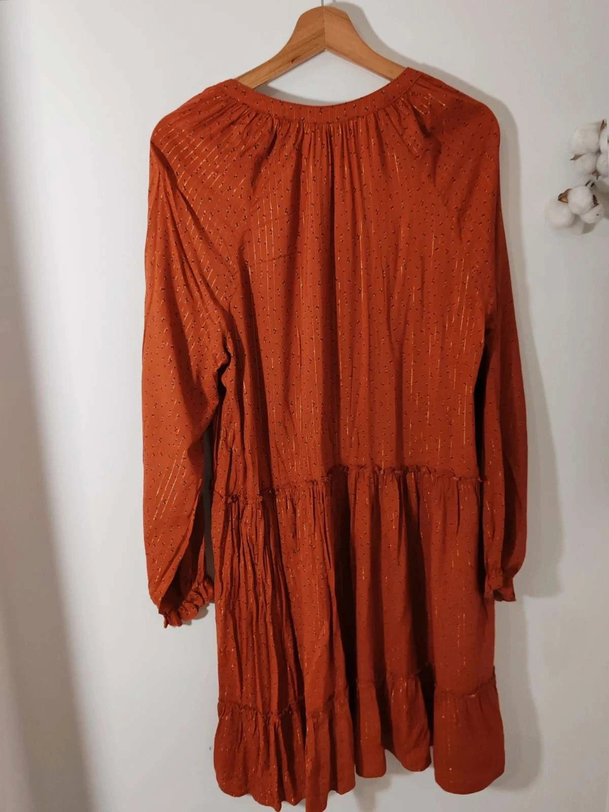 Robe patineuse orange