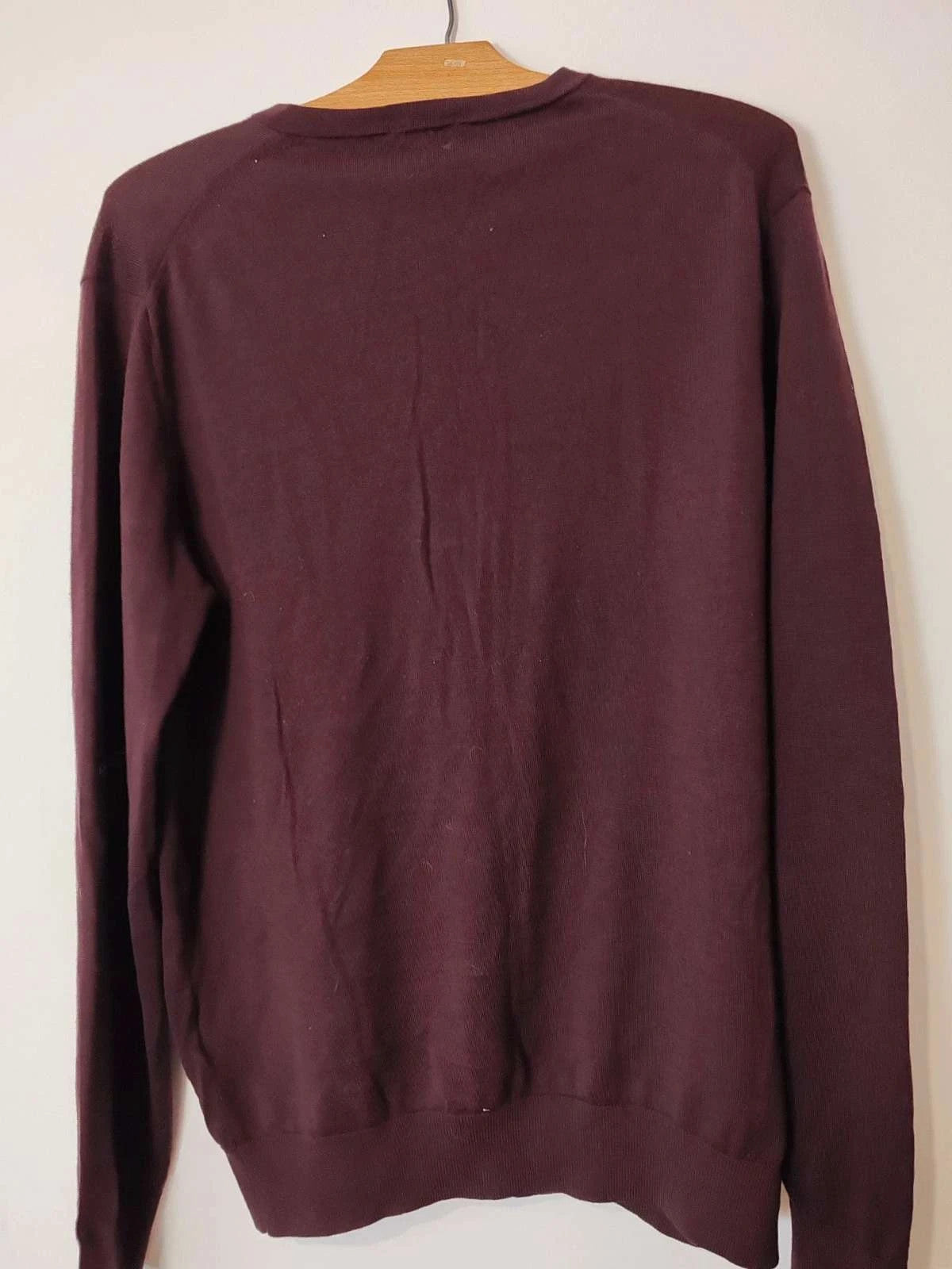 Pull laine Uniqlo aubergine