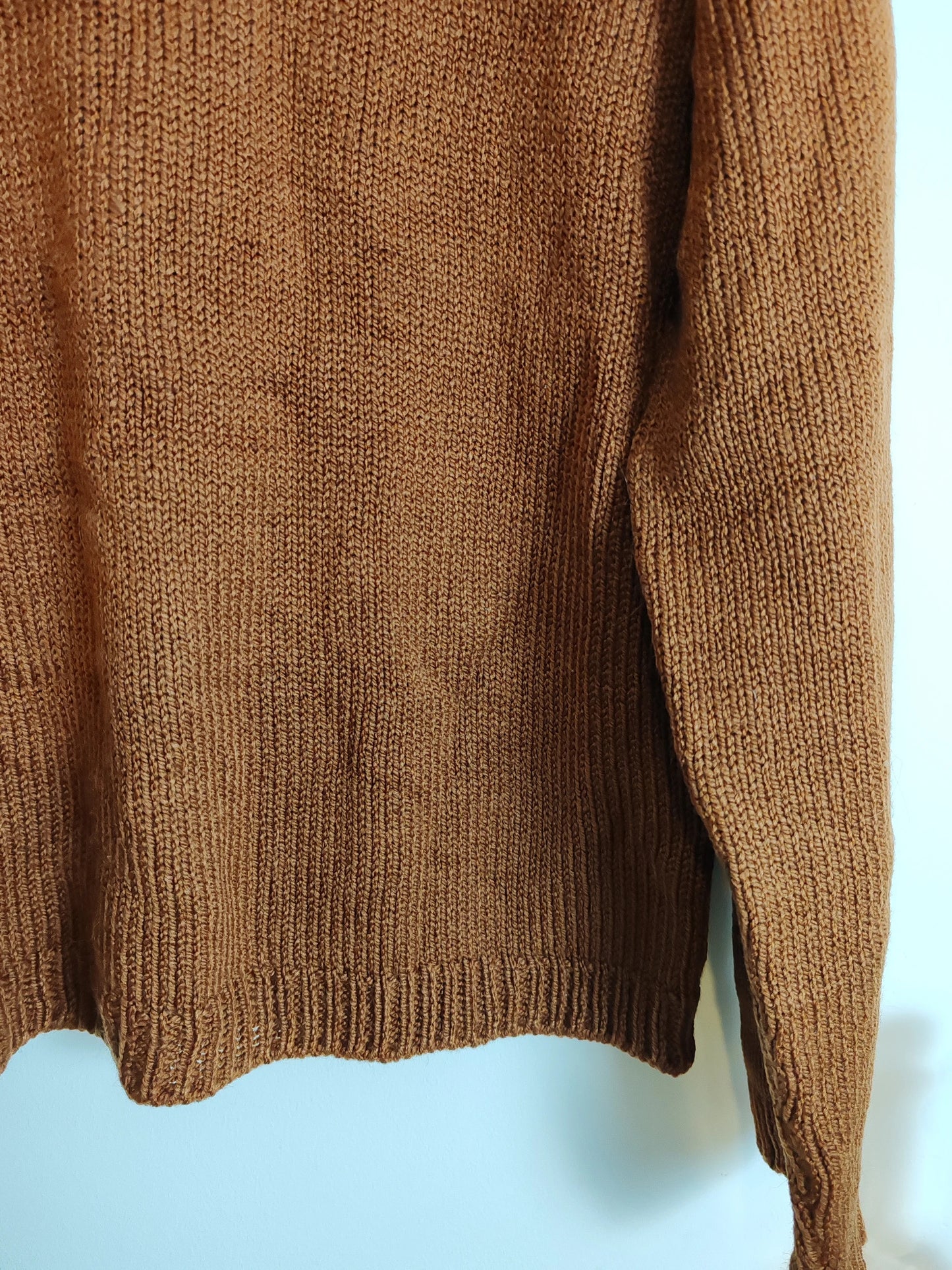 Pull maille marron boutons taille S/M