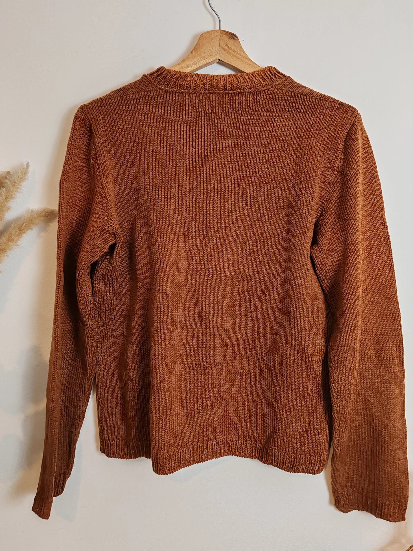 Pull maille marron boutons taille S/M