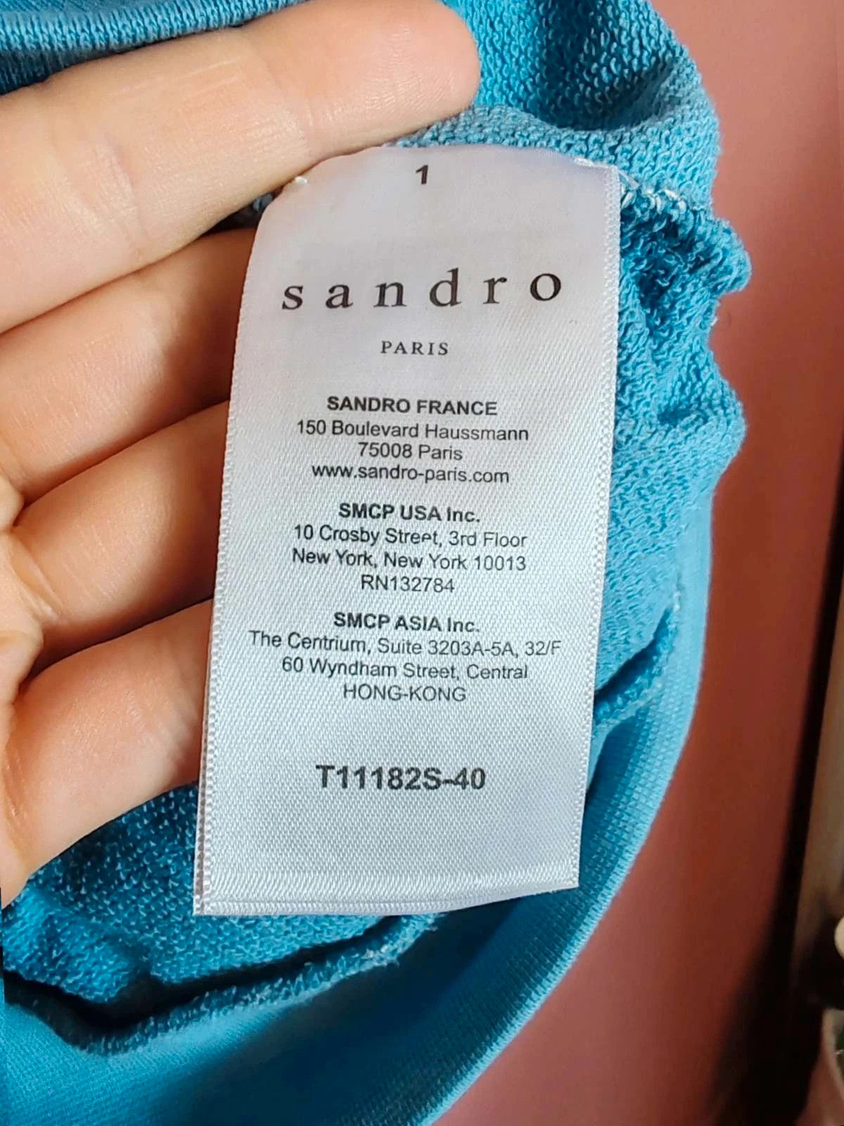 Sweat feuillage Sandro taille S homme