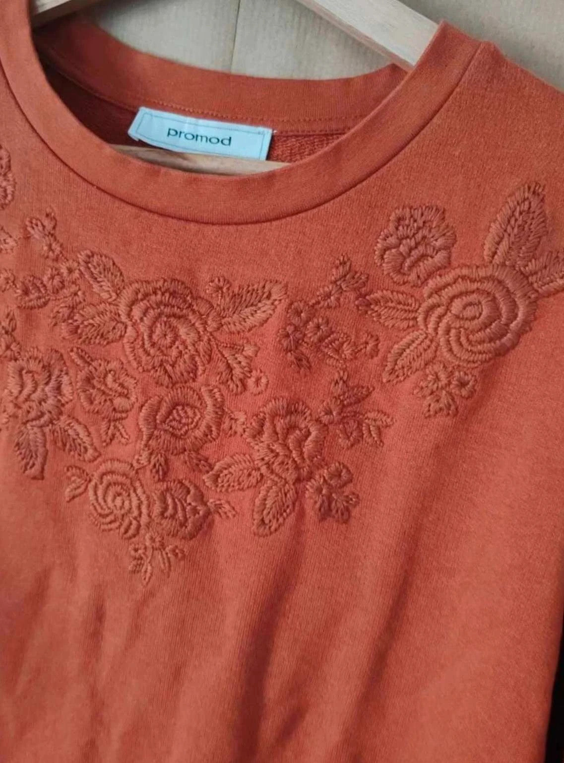 Sweat automnal brodé