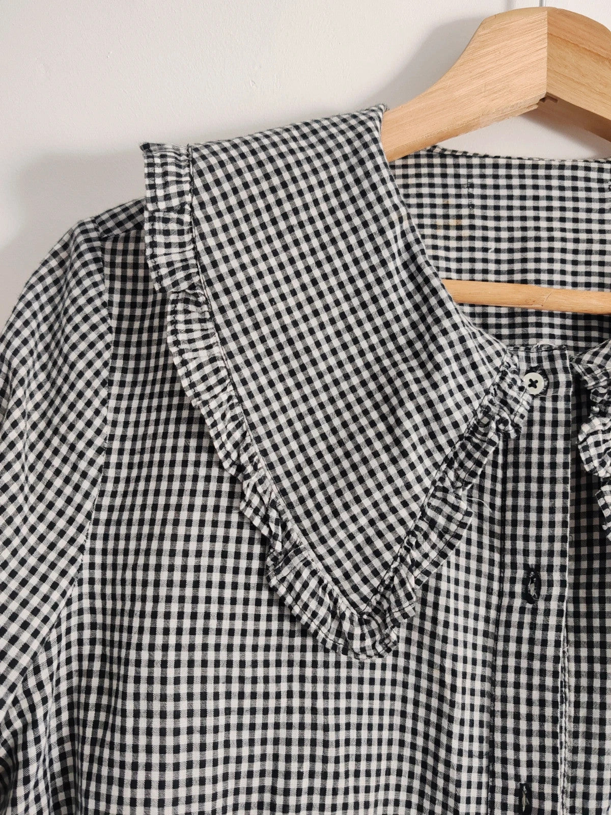 Blouse vichy col claudine taille S/M