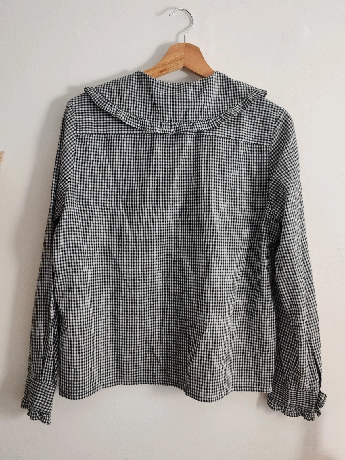 Blouse vichy col claudine taille S/M
