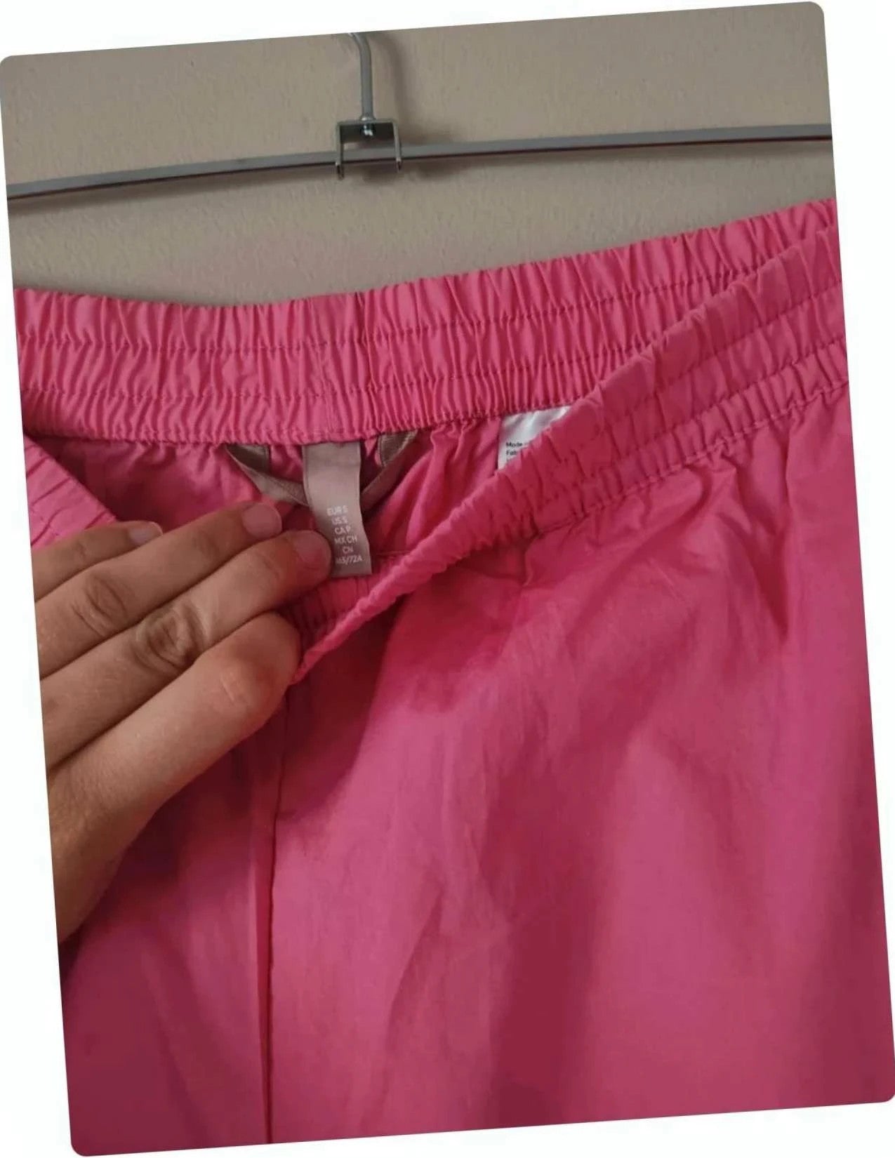 Pantalon large rose