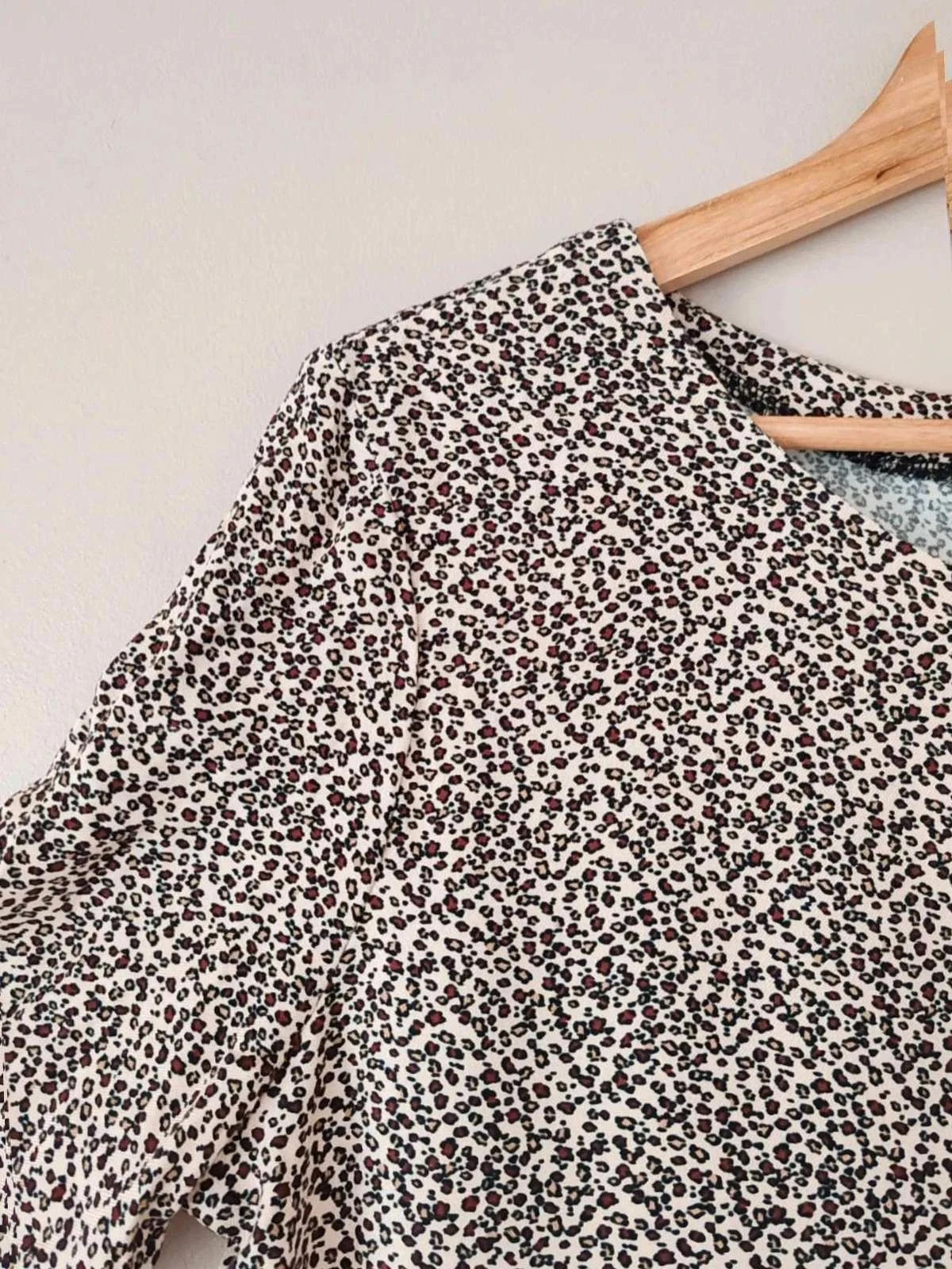 Blouse noeuds léopard
