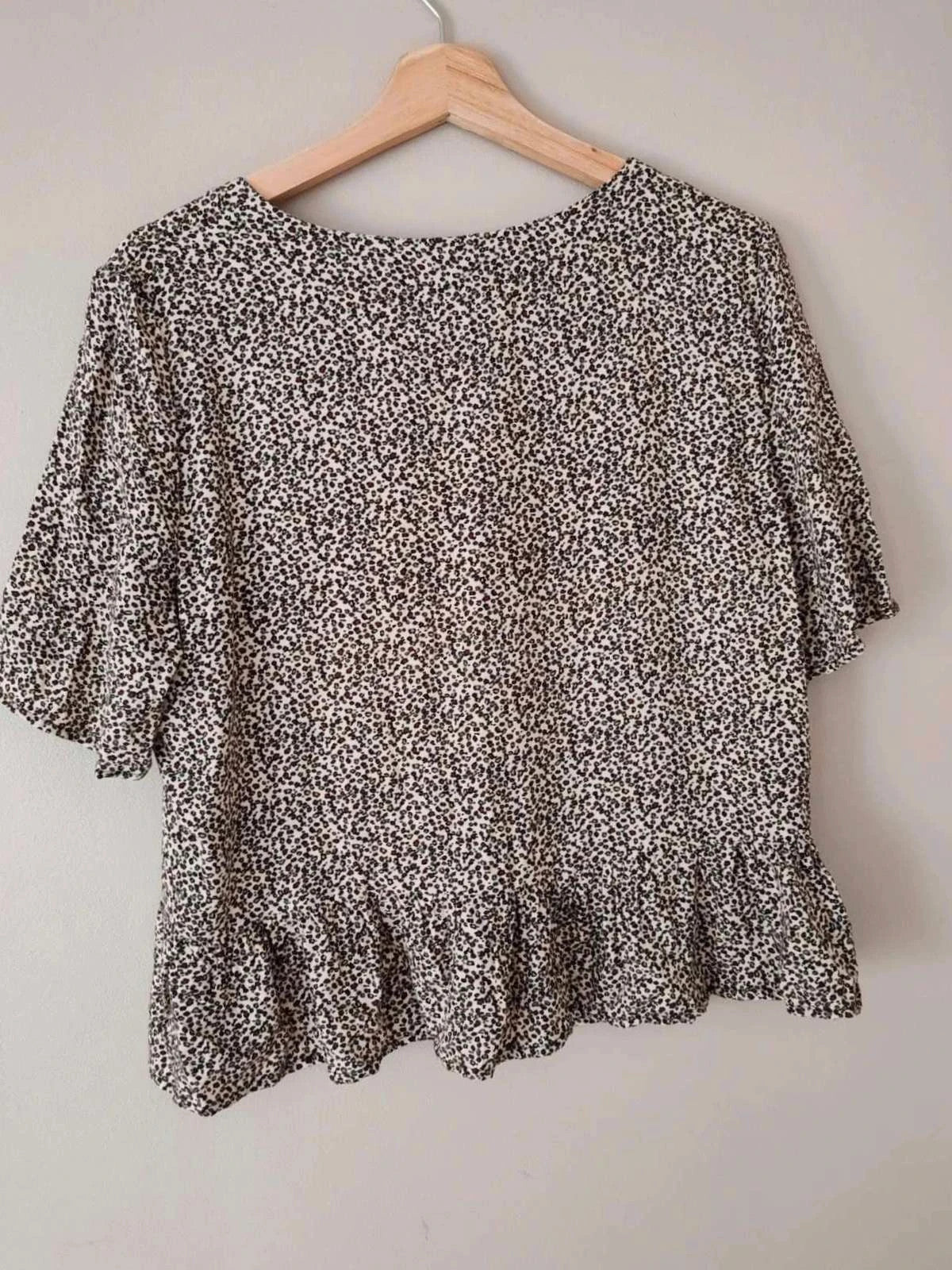 Blouse noeuds léopard