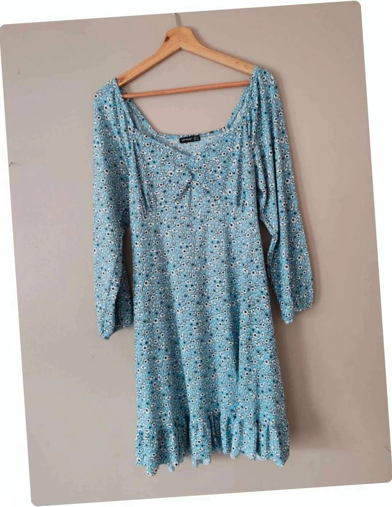 Robe jersey bleu