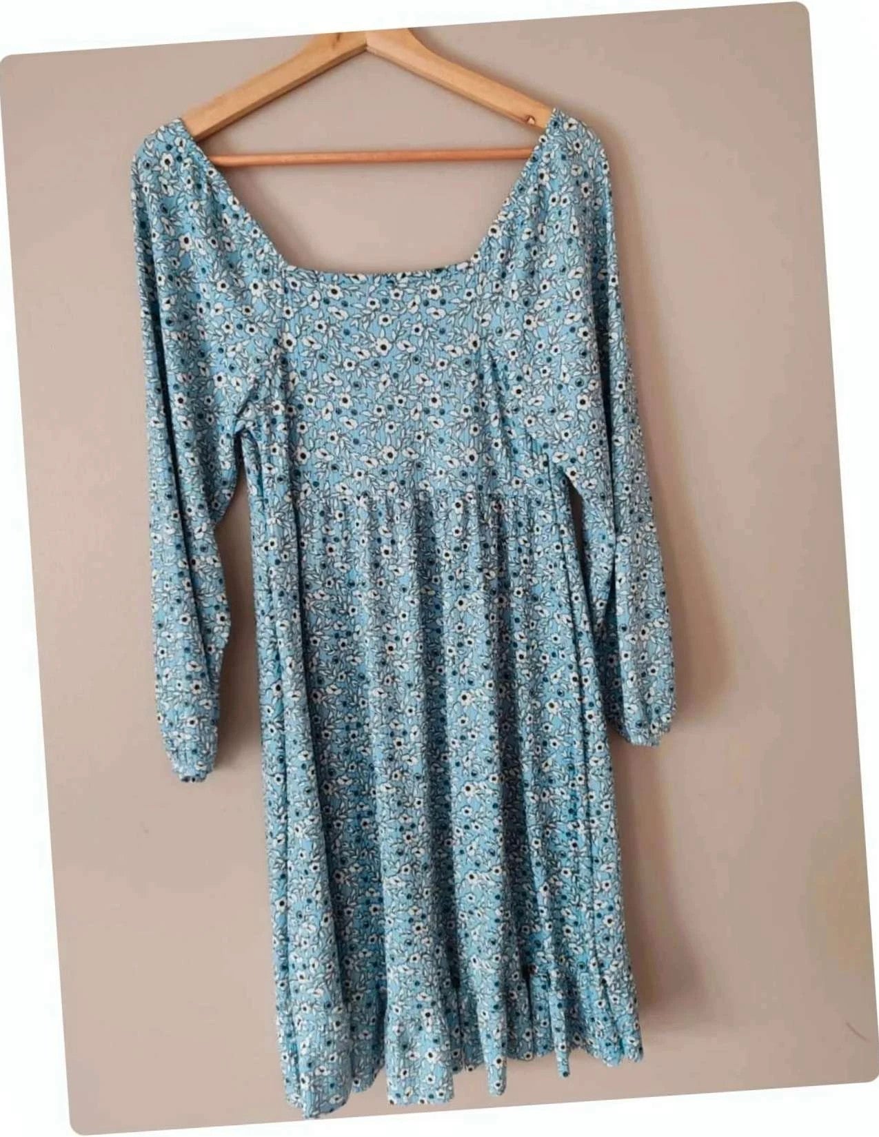 Robe jersey bleu