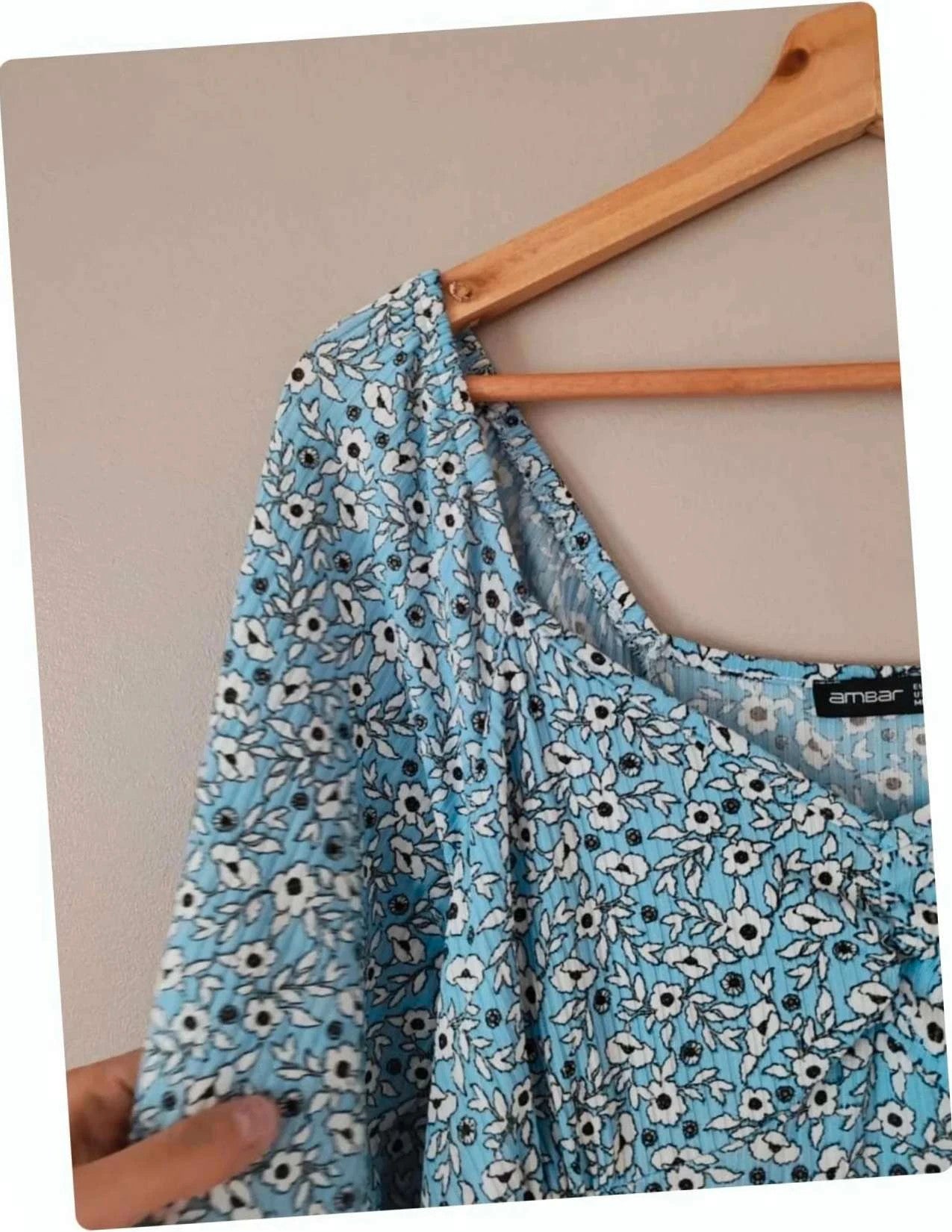 Robe jersey bleu