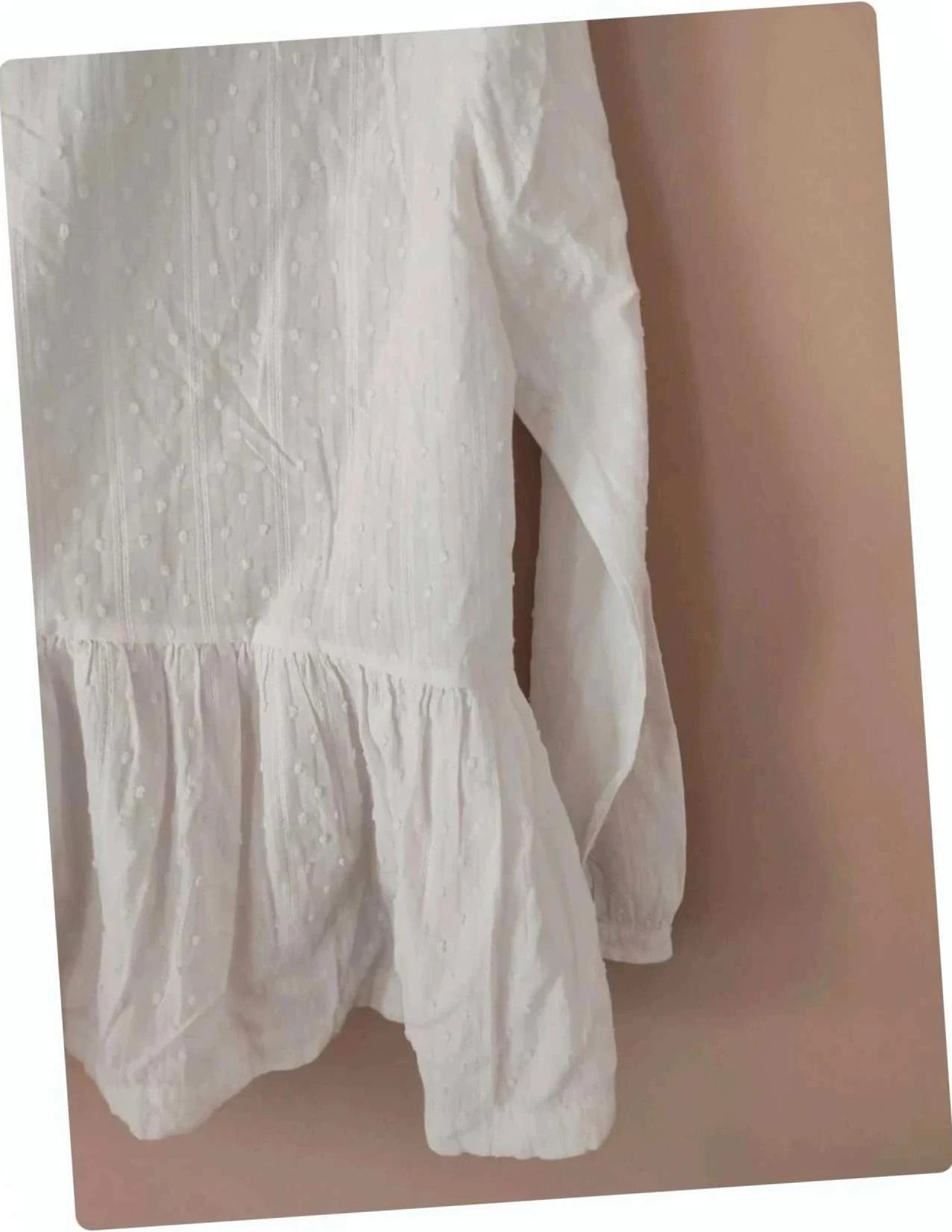 Blouse plumetis blanche