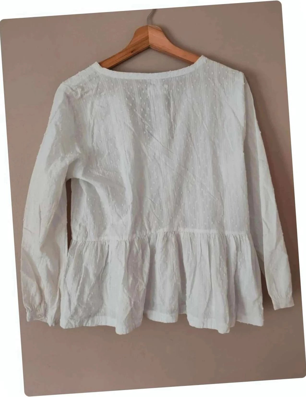 Blouse plumetis blanche