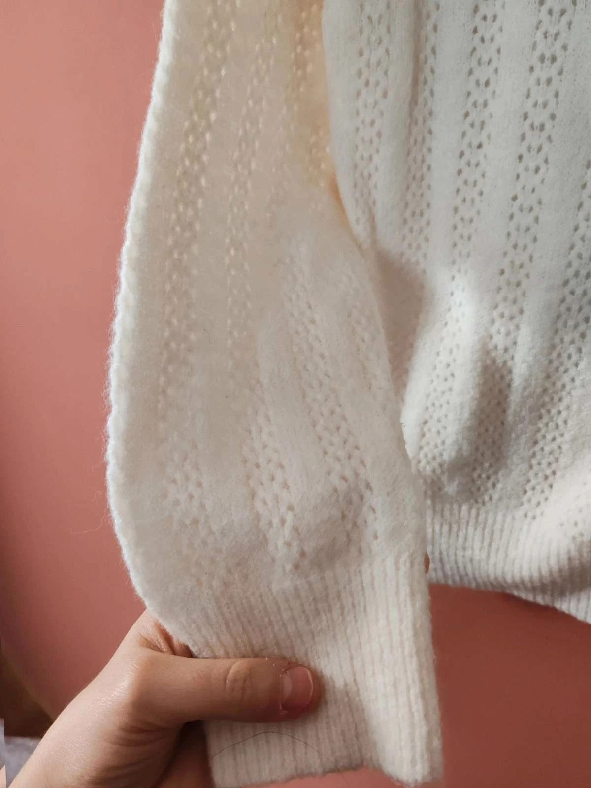 Pull dentelle blanc taille M/L