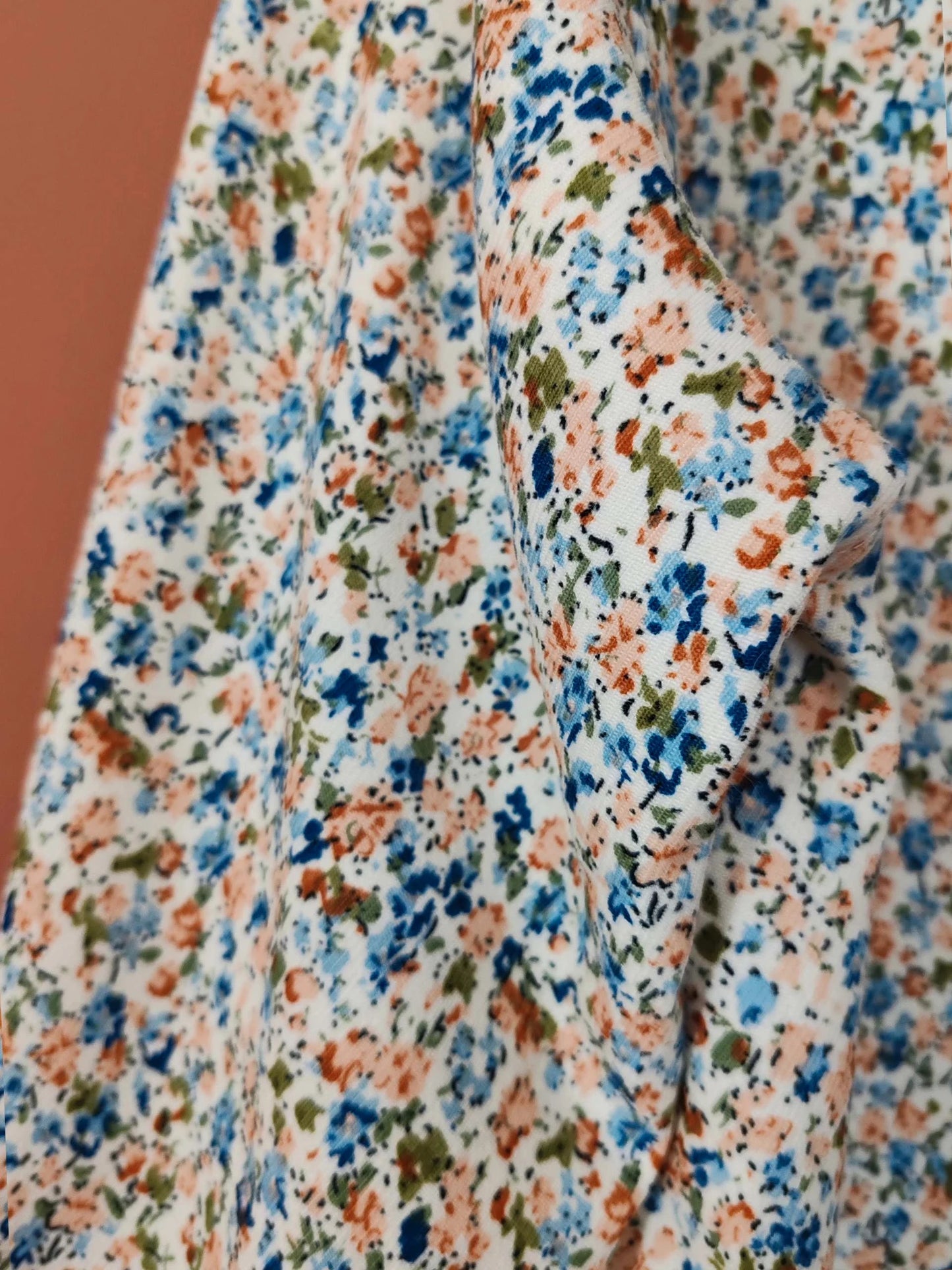 Veste fleurie velours