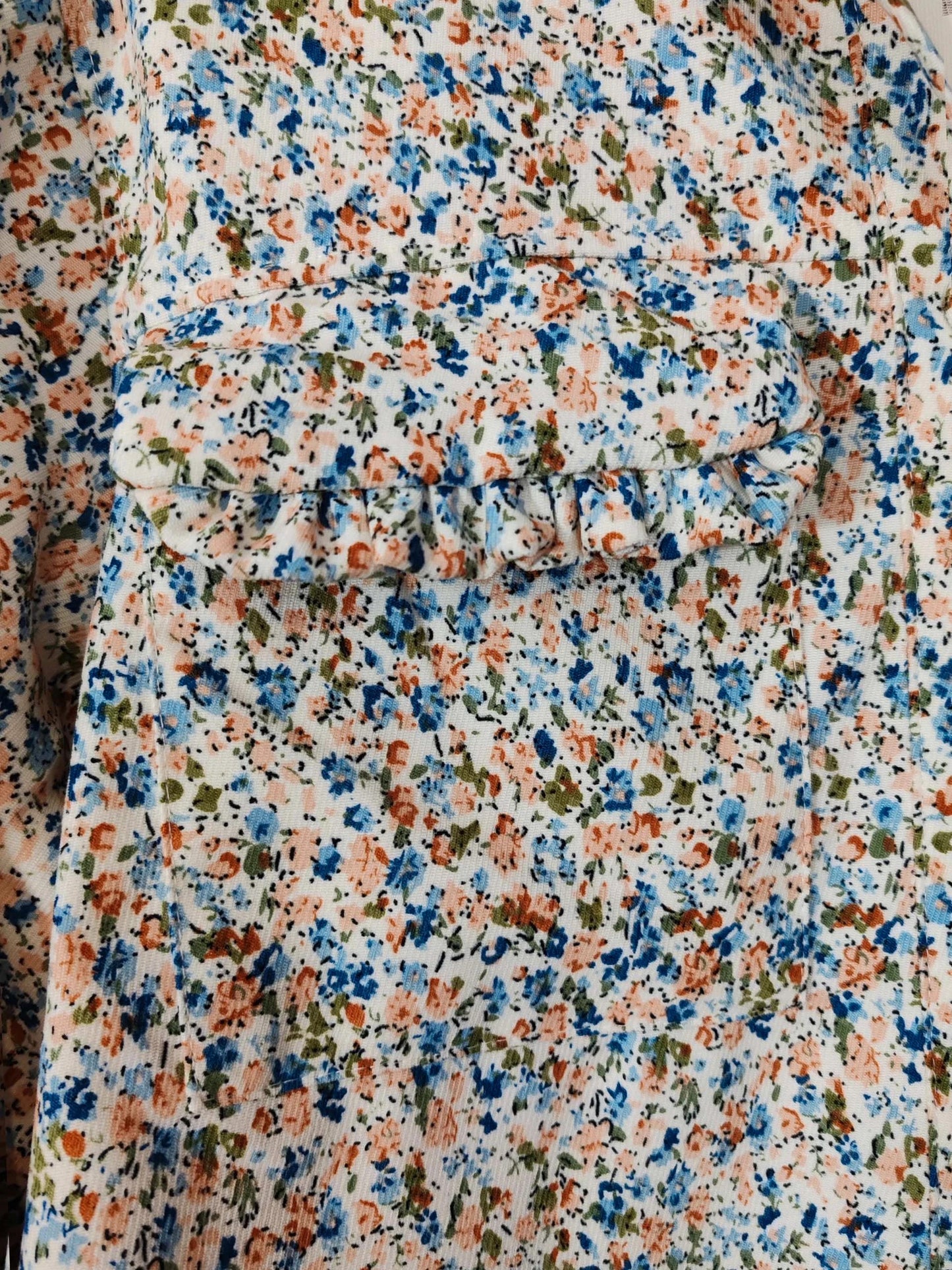 Veste fleurie velours
