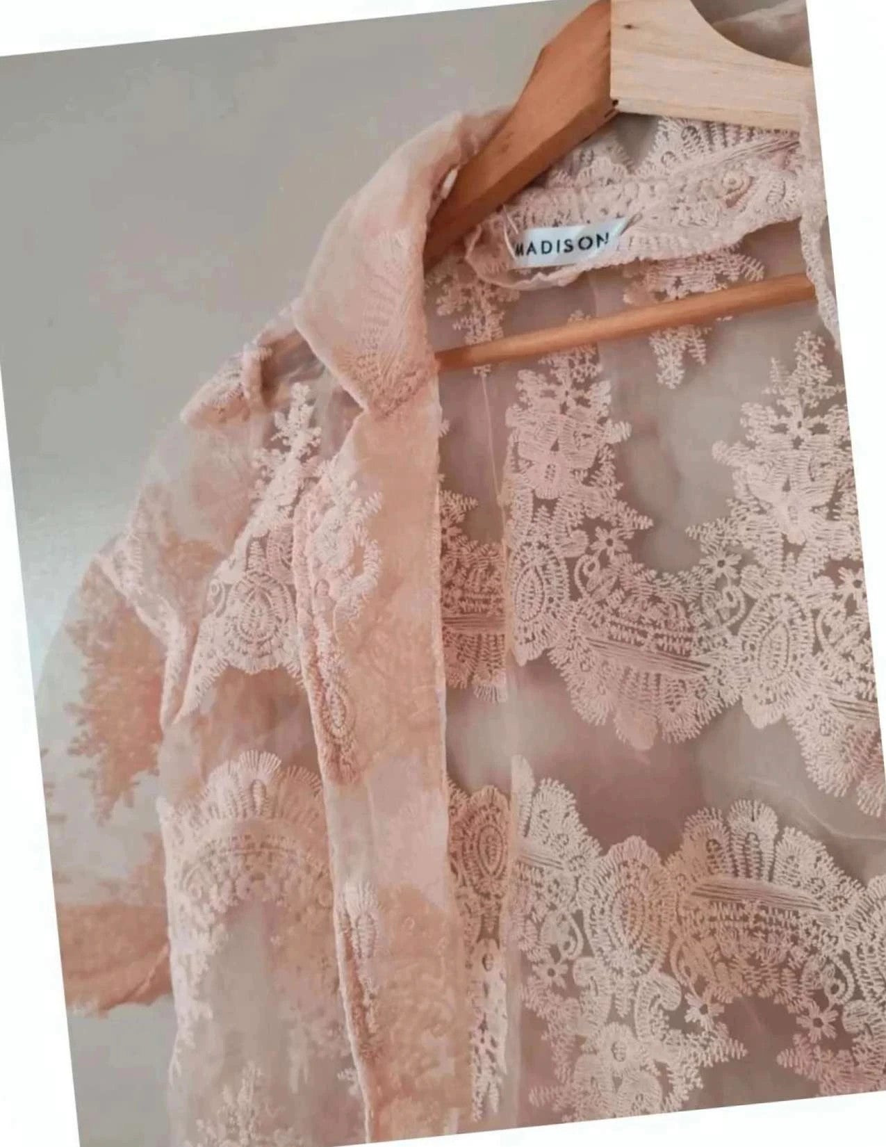 Kimono broderie dentelle