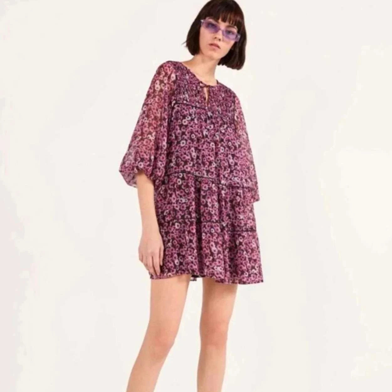 Robe fleurie courte