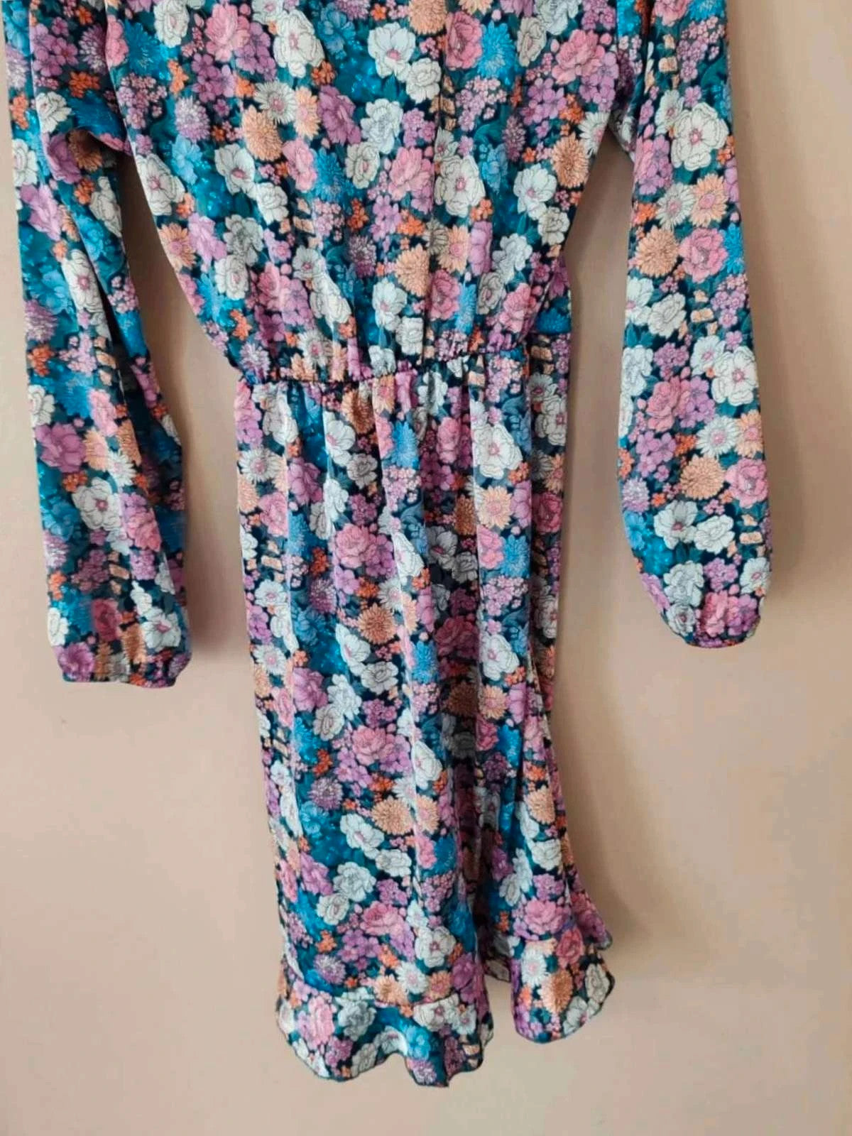 Robe croisée fleurie
