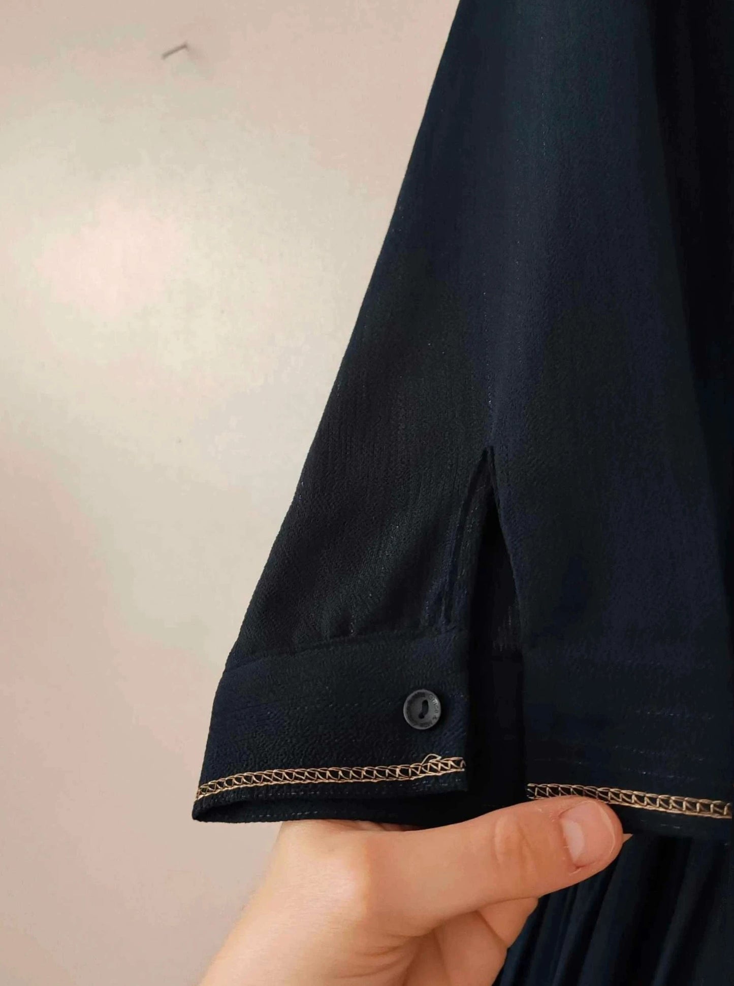 Robe midi marine plissée