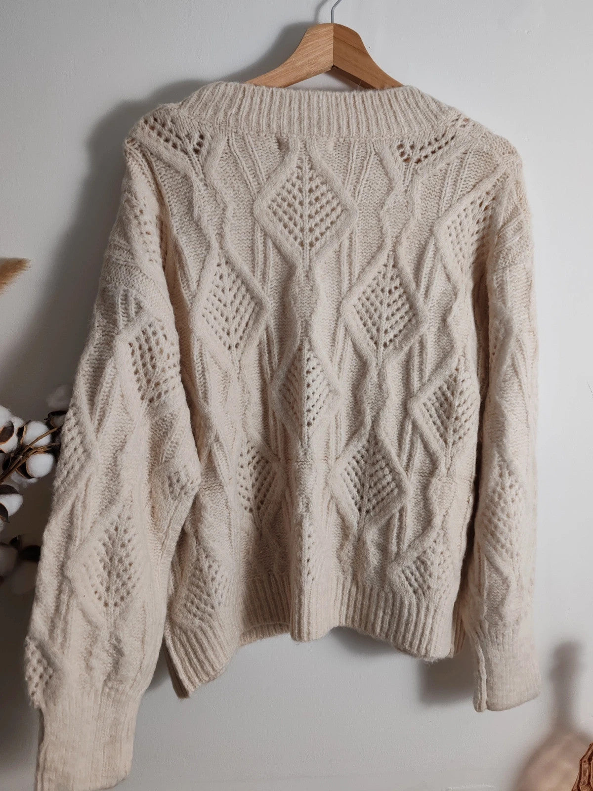 Cardigan broderies fleurs taille M/L
