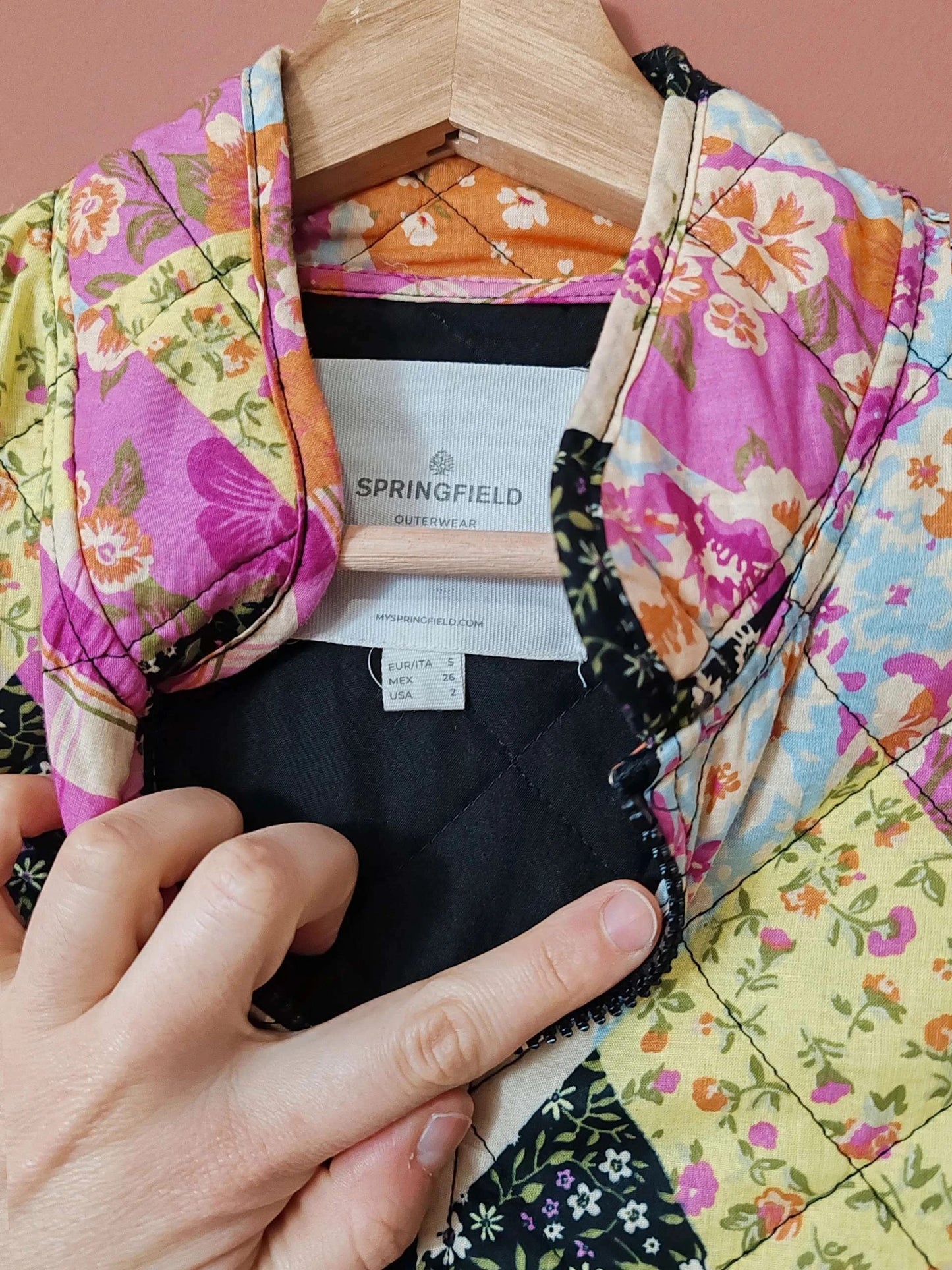 Veste bomber patchwork