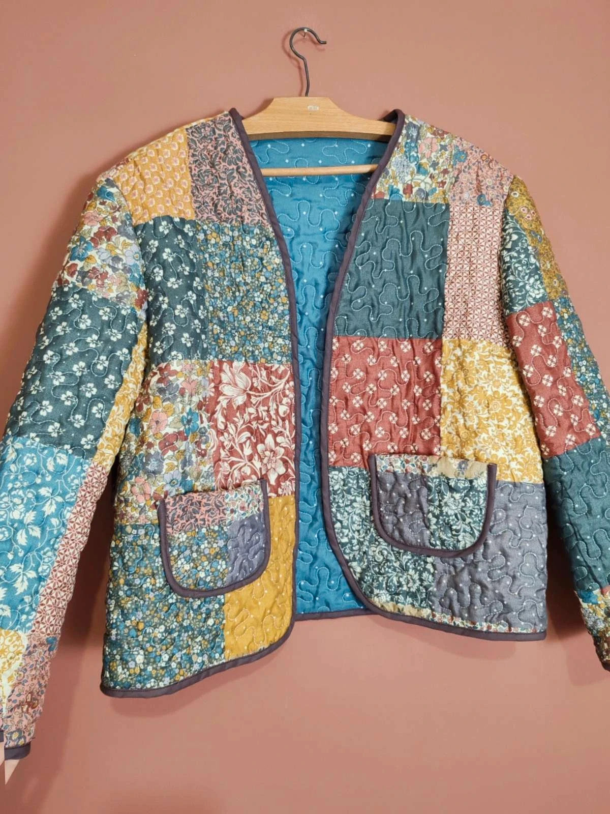 Veste matelassée patchwork M/L