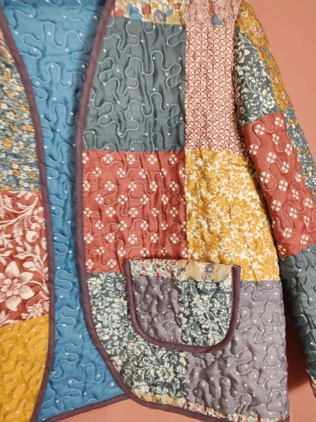 Veste matelassée patchwork M/L