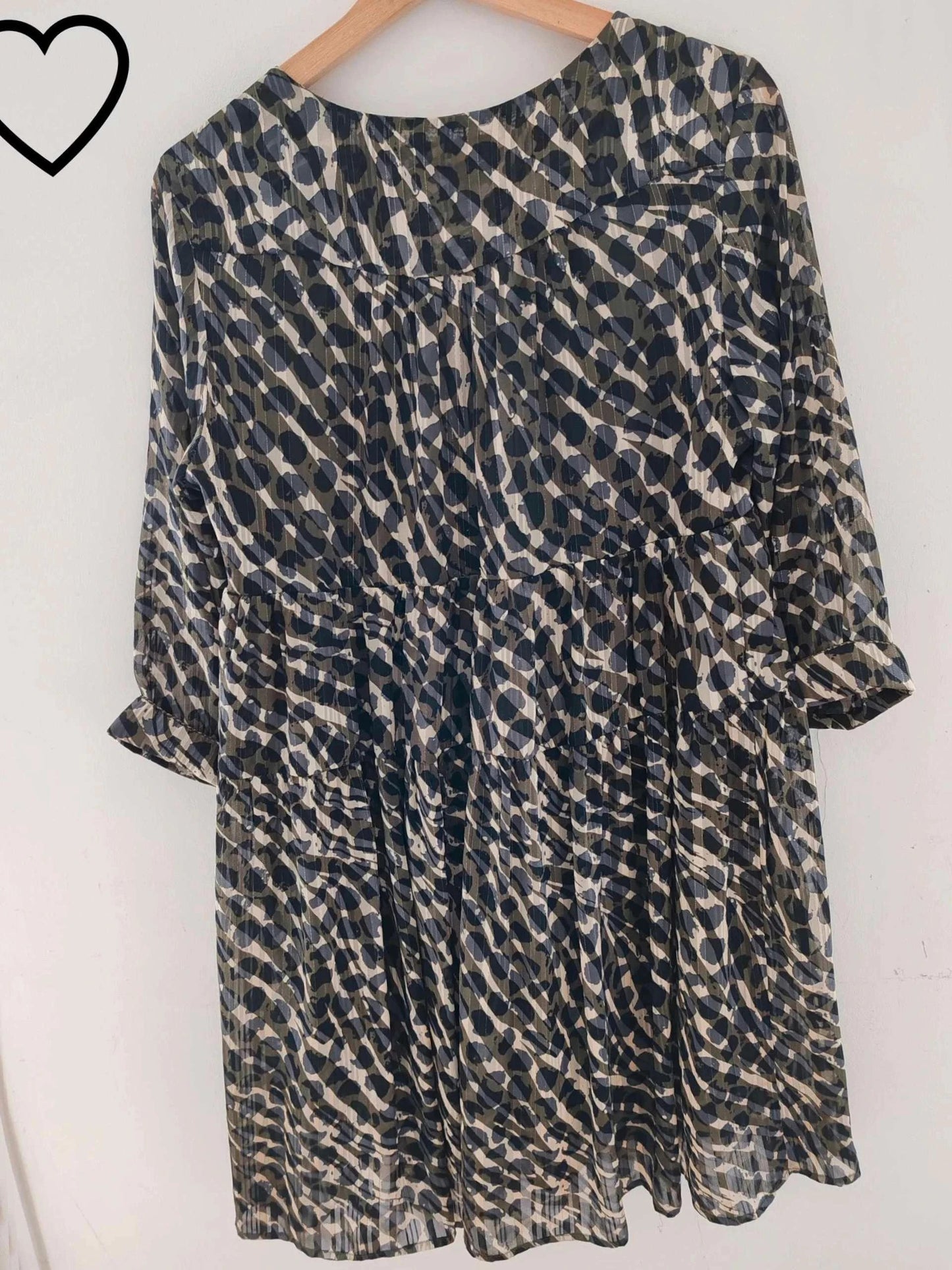 Robe motif gris taille M