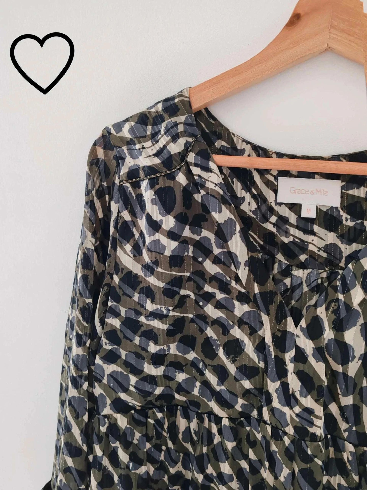 Robe motif gris taille M