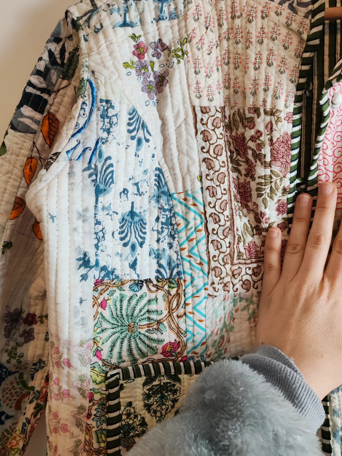Veste matelassée patchwork taille S/M