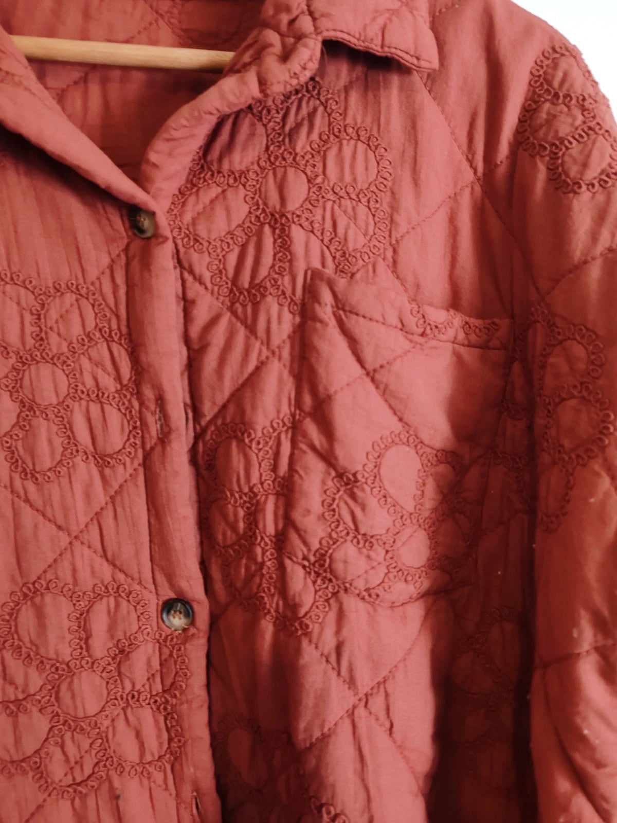 Veste matelassée terracotta taille M/L