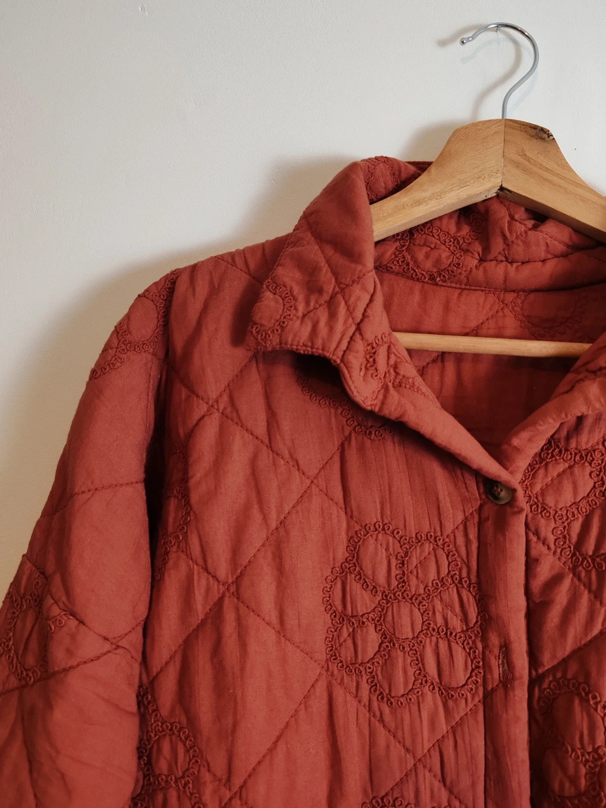 Veste matelassée terracotta taille M/L