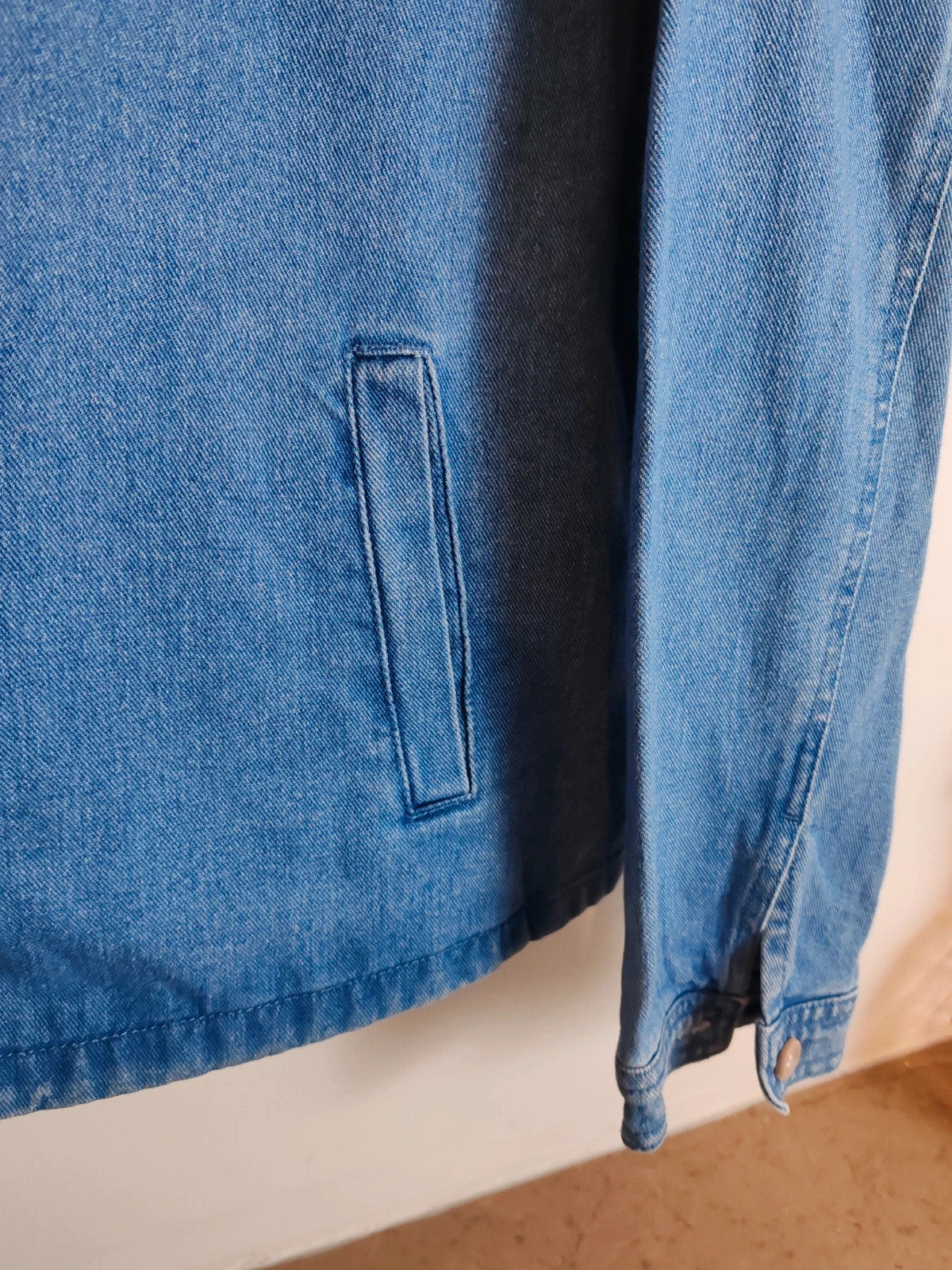 Surchemise veste jean brodée