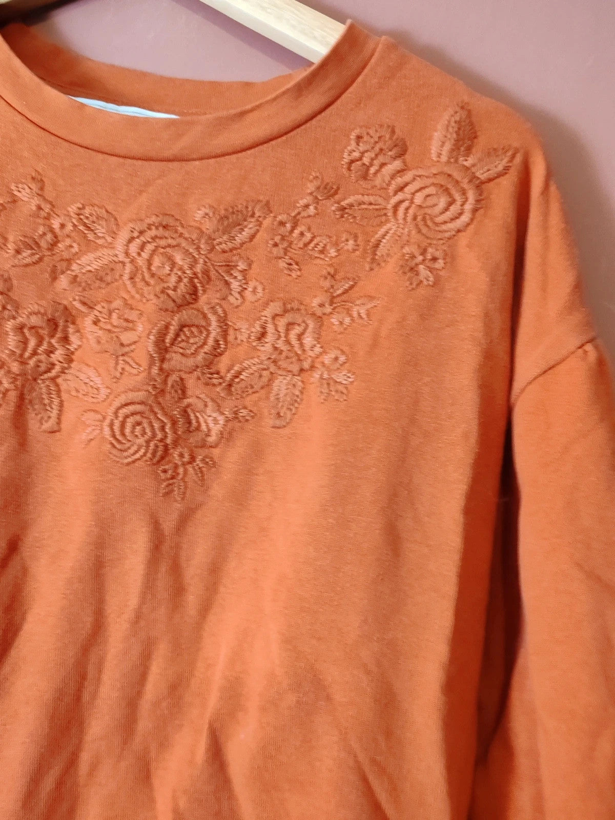 Sweat automnal brodé taille S