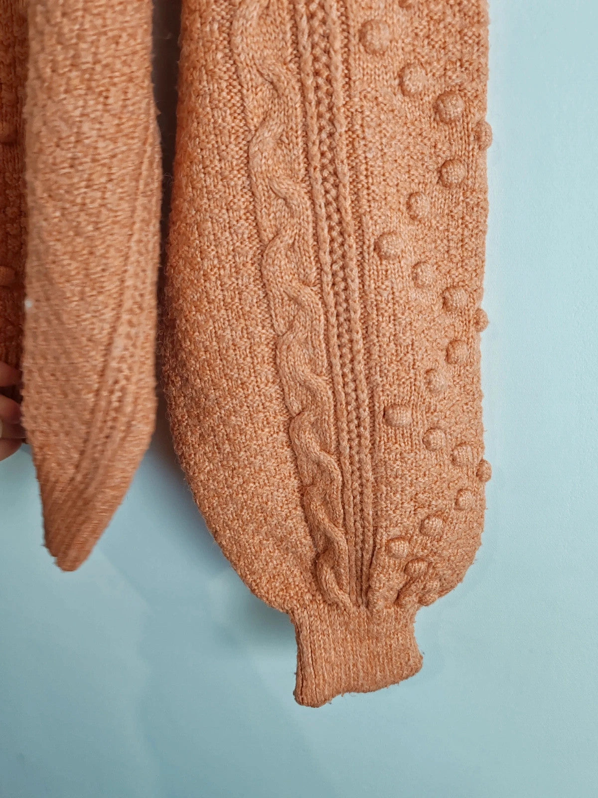 Pull pompons orange taille M