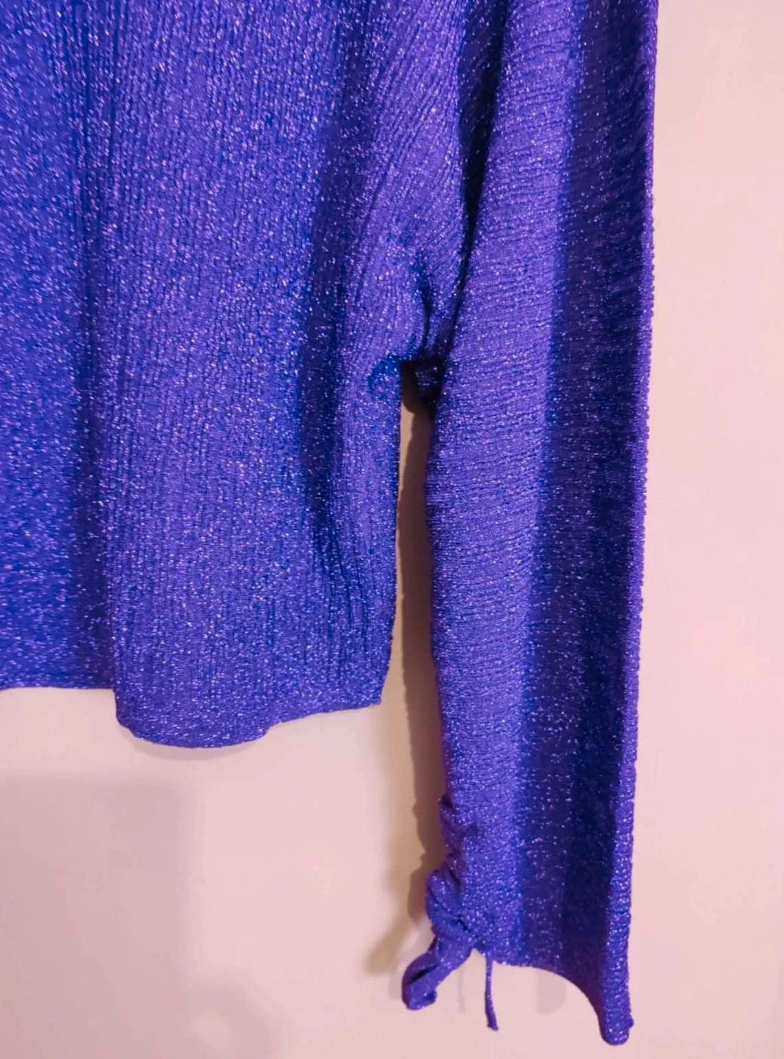 Pull violet paillettes