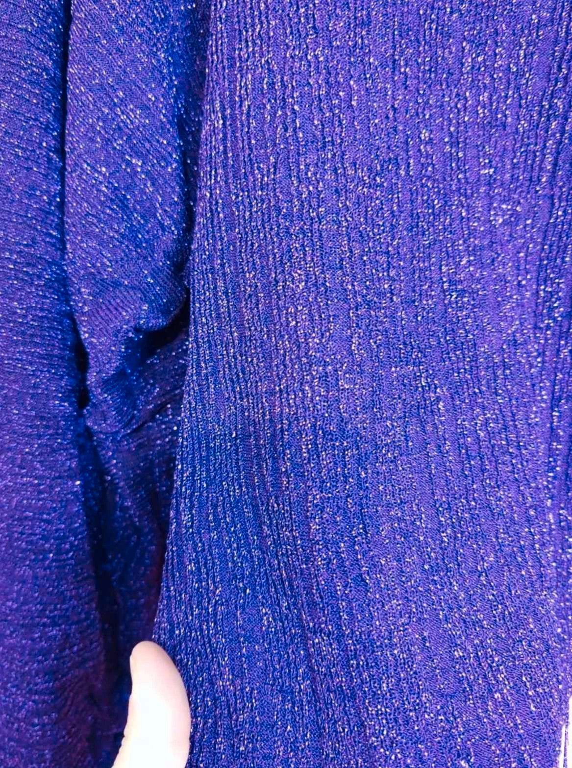 Pull violet paillettes