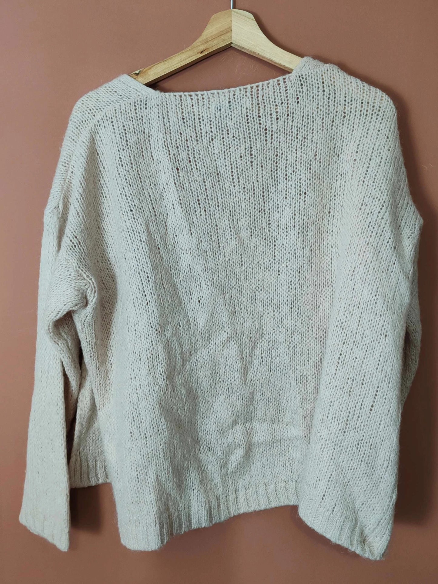 Cardigan mohair rose pale
