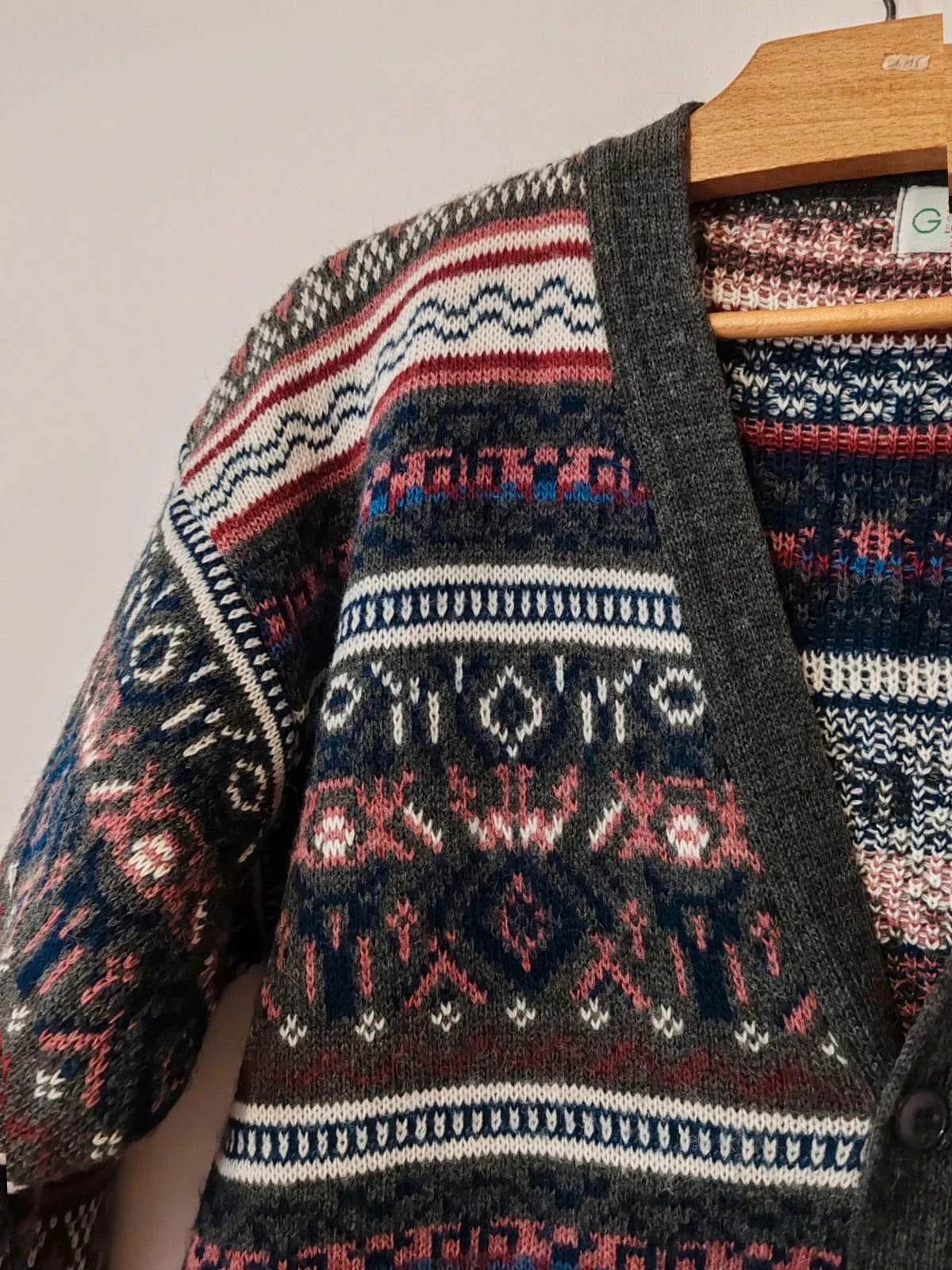 Cardigan jacquard vintage