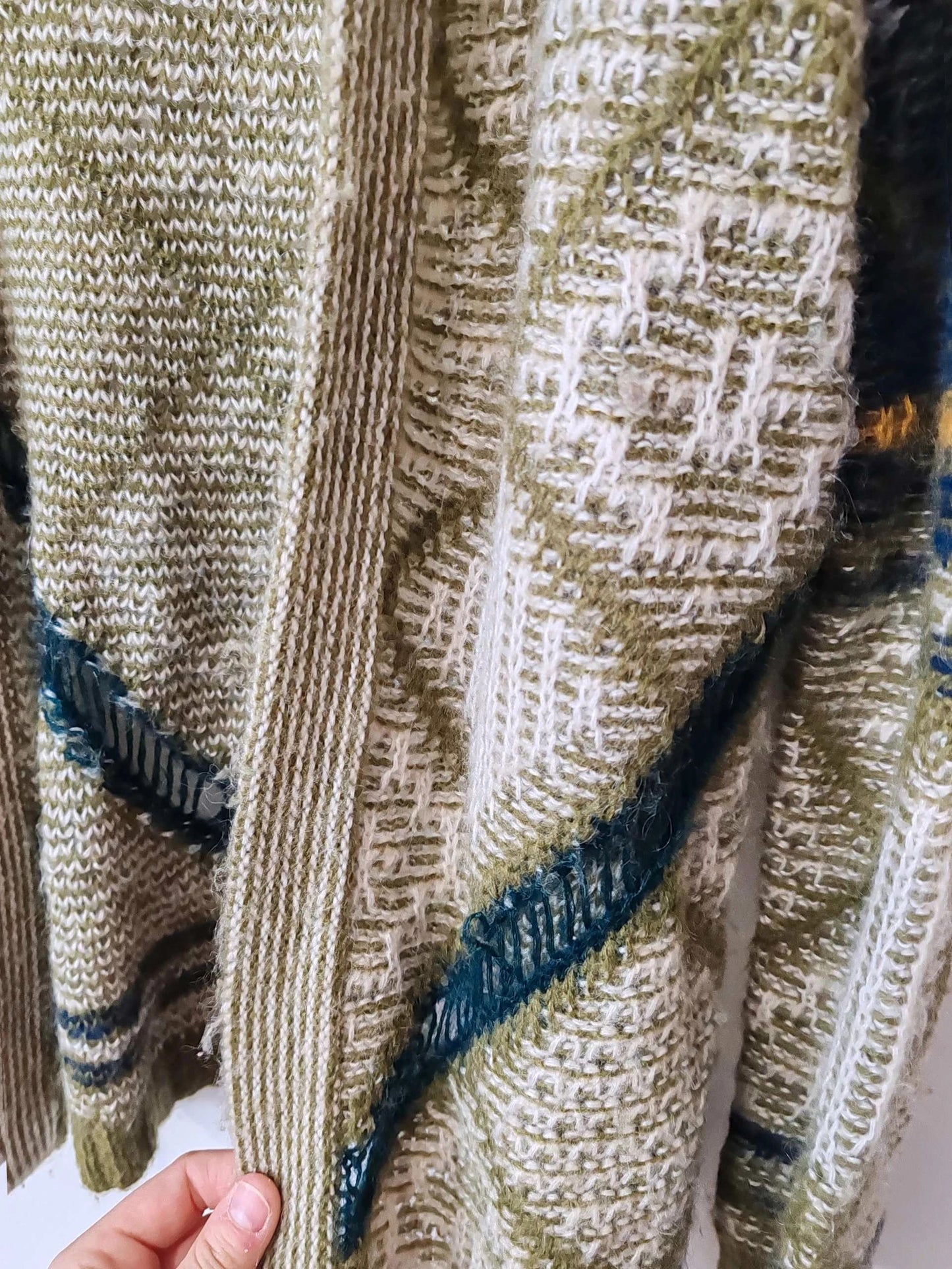 Gilet long mohair laine